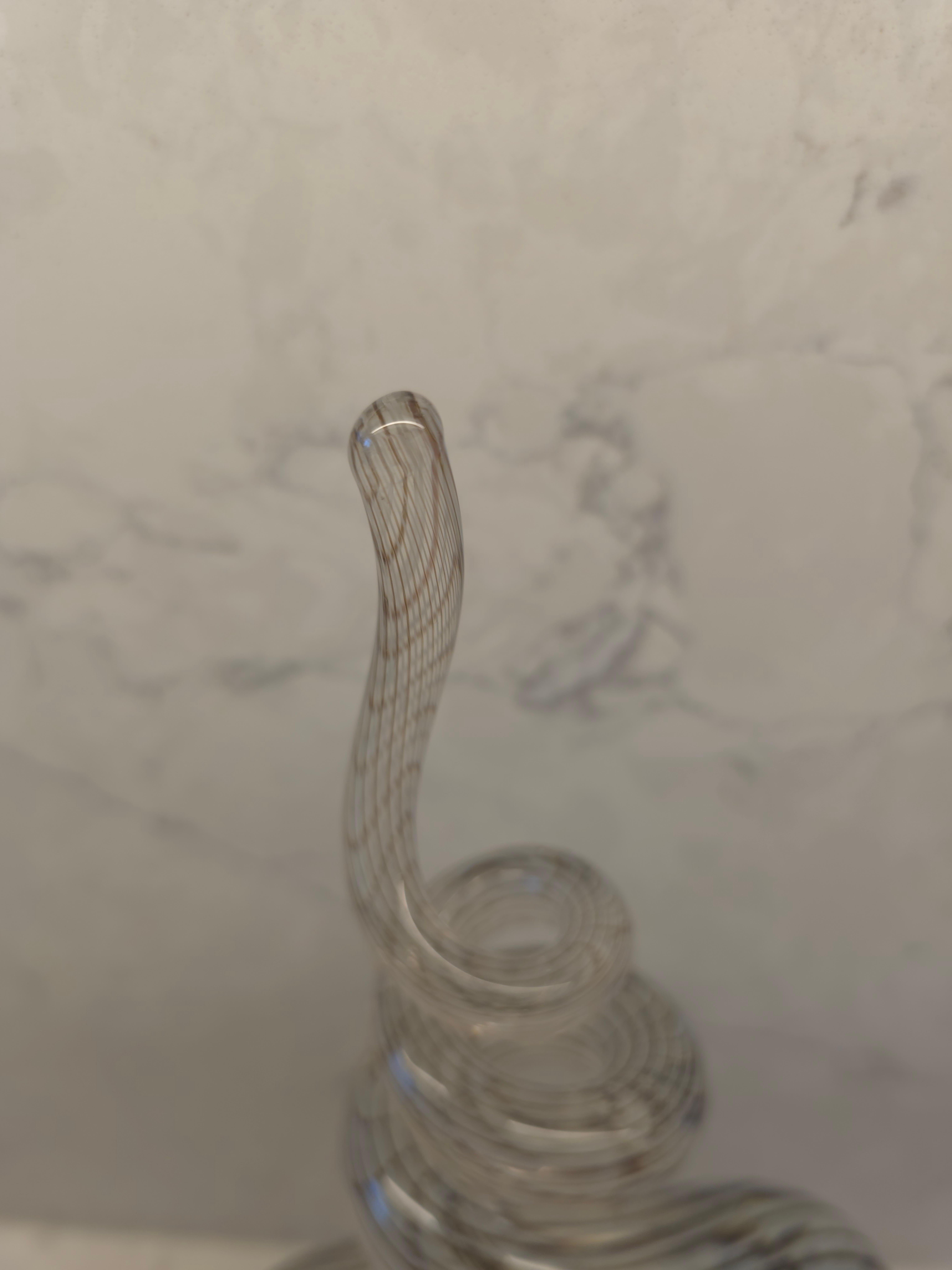 Vetro artistico Scultura astratta in vetro artistico a vortice di Murano in vendita