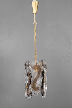 Murano swirl " citrus " pendant by j.t.kalmar around 1960s