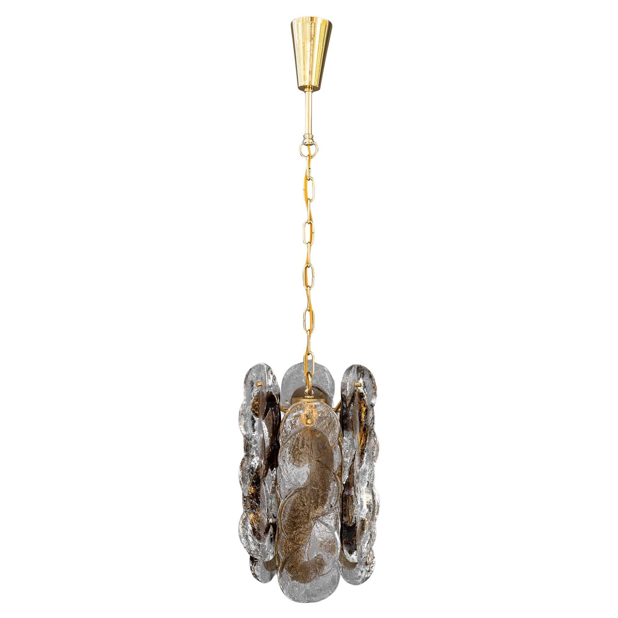 Murano swirl " citrus " anhänger von j.t.kalmar um 1960s im Angebot