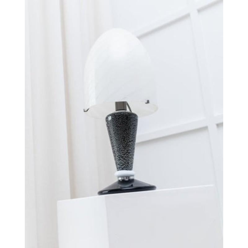 Murano Swirl Mushroom Table Lamp Space Age Design, 1970s For Sale 4