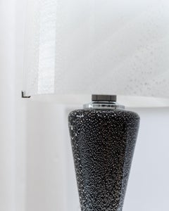 Murano Swirl Mushroom Table Lamp Space Age Design, 1970s