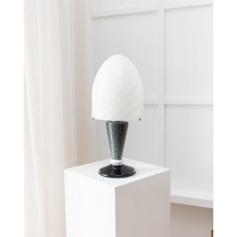 20th Century Murano Swirl Mushroom Table Lamp Space Age Design, 1970s For Sale