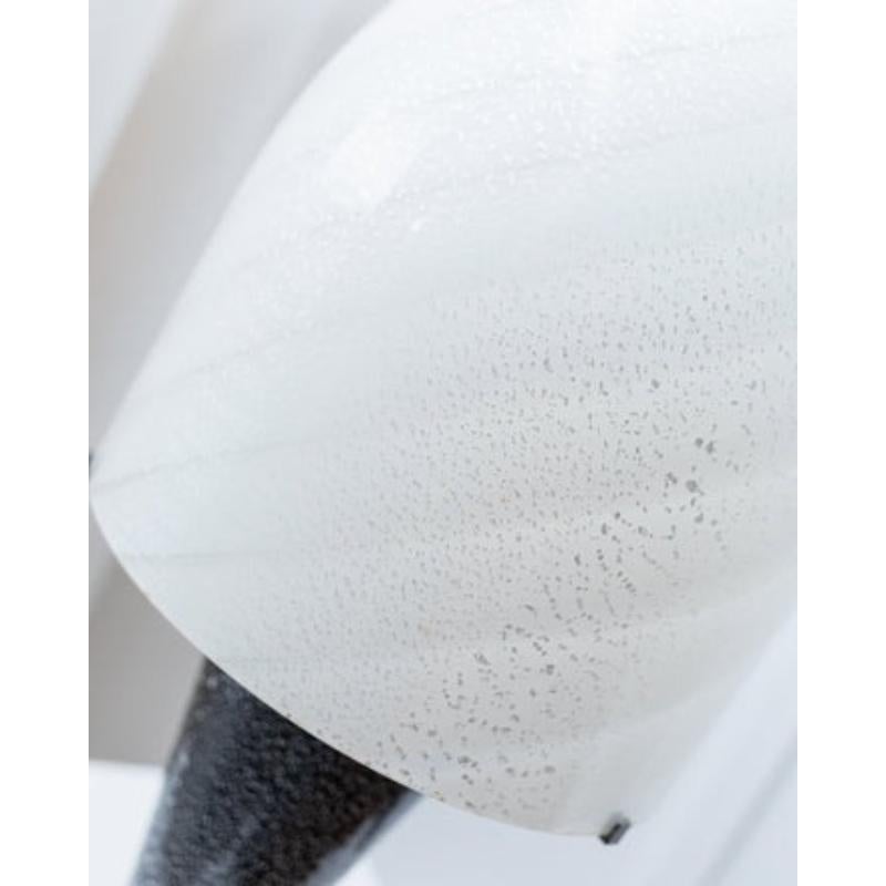 Murano Glass Murano Swirl Mushroom Table Lamp Space Age Design, 1970s For Sale