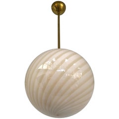 Murano Swirl Globe Pendant