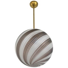 Murano Swirl Globe Pendant
