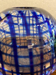 Czech  Swirl Round Ball Vase designed by Jan Kocavik, 2004