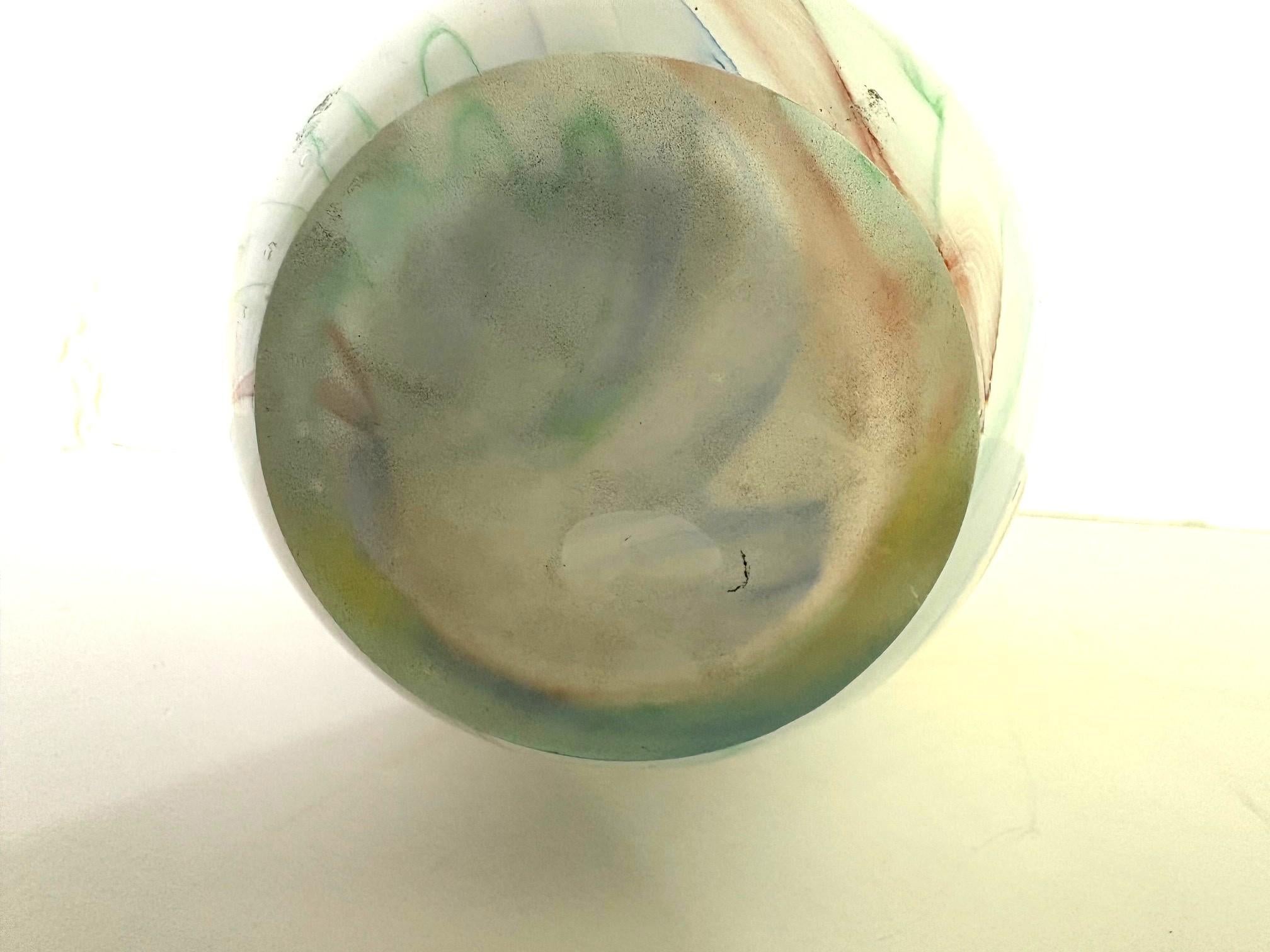 Murano Swirl Vase In Good Condition For Sale In Pomona, CA