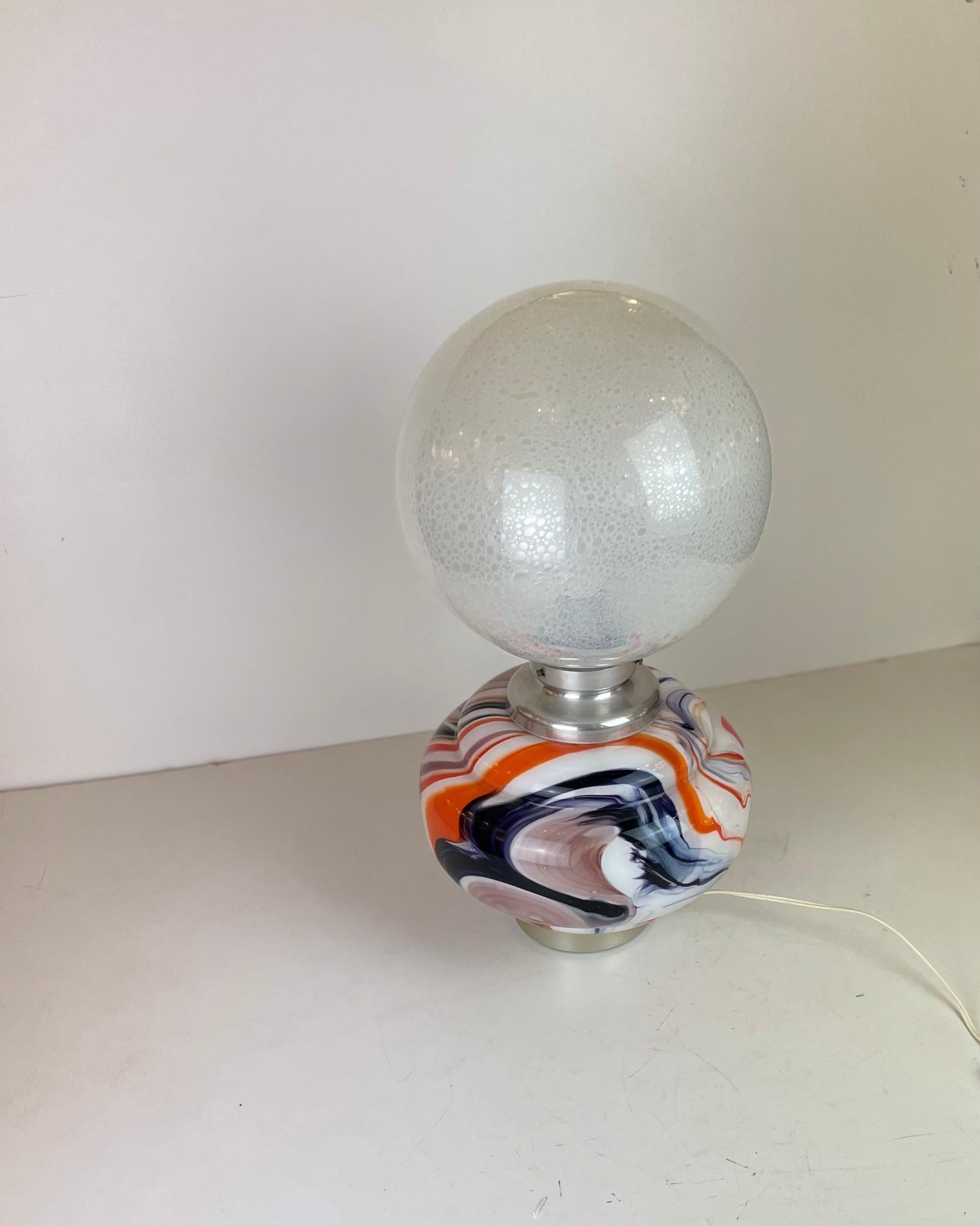 Lámpara de mesa de Murano, años 60 en venta 12