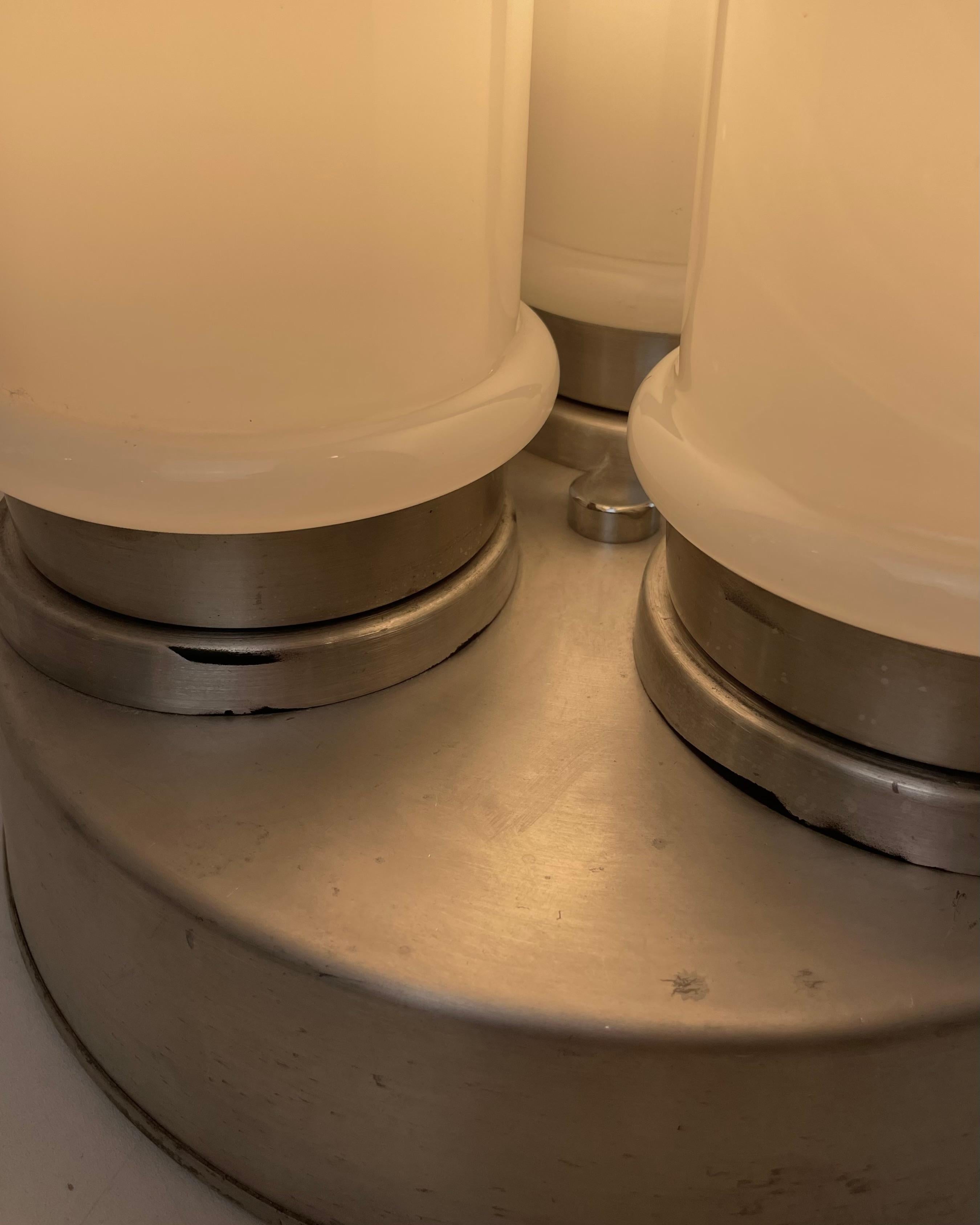 Metal Murano Table Lamp, 1960s For Sale