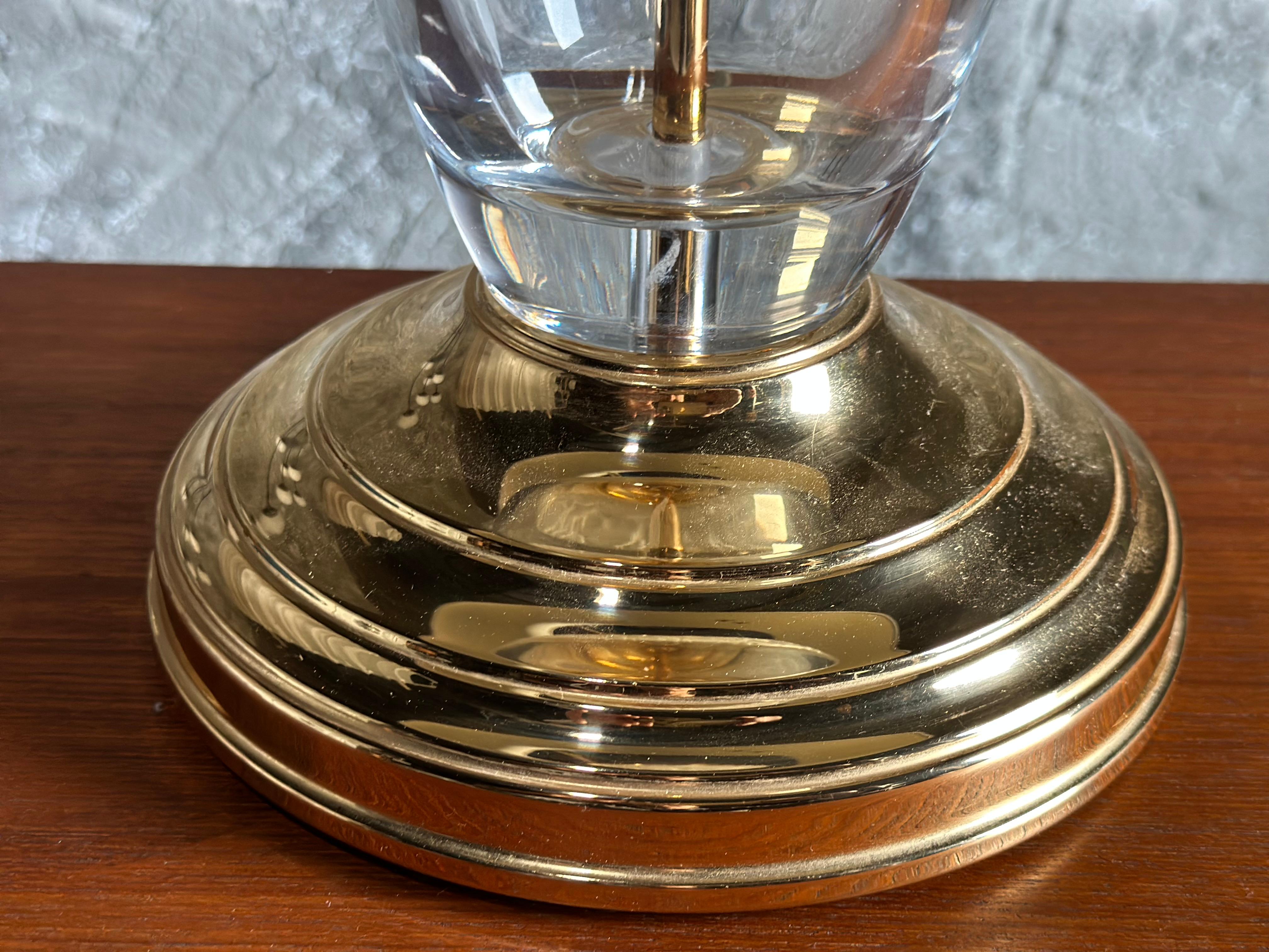 Lampe de table Murano, animal d'Afrique, laiton et verre. Italie années 1960 en vente 1