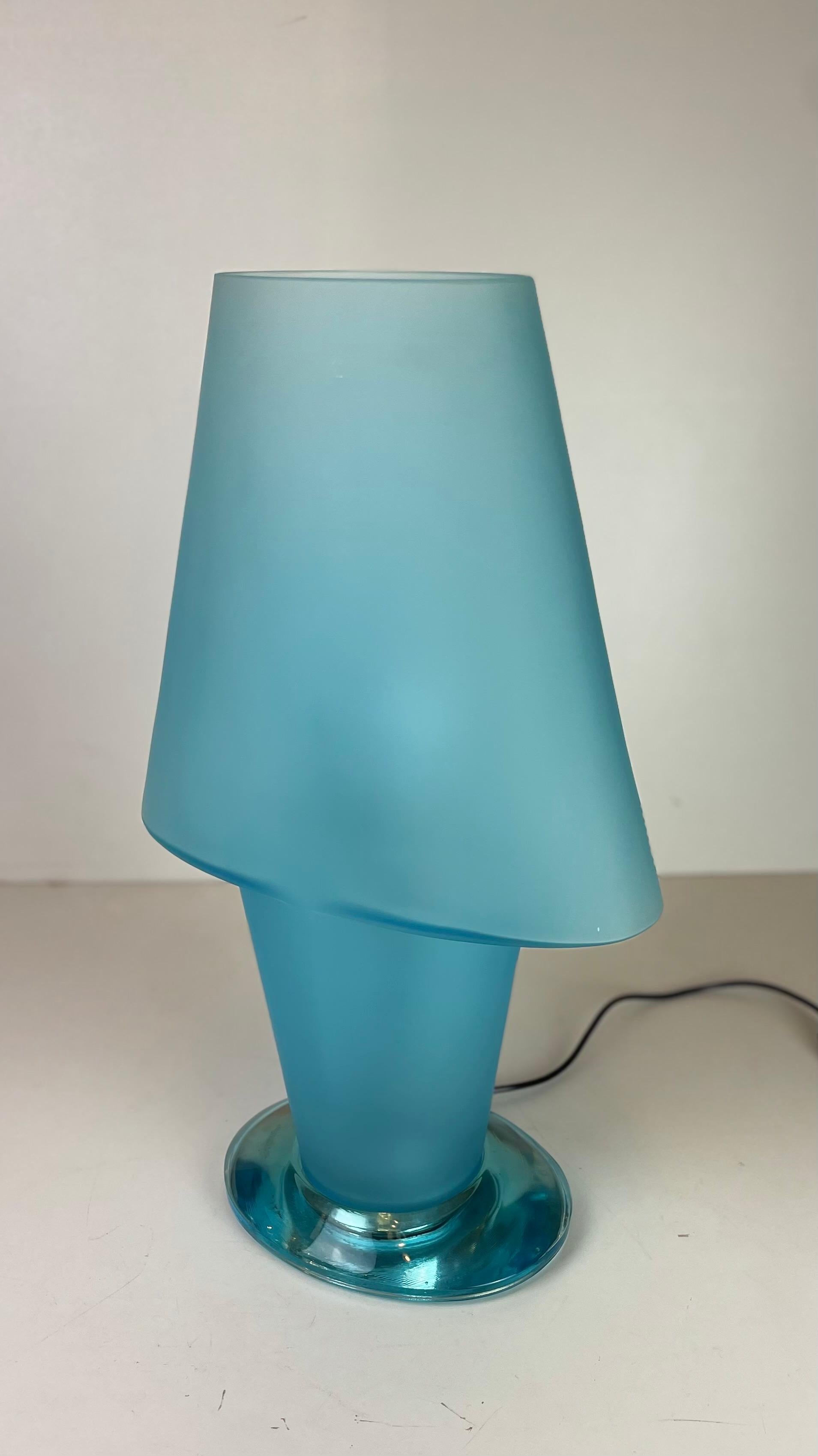 Lampe de table Murano attribuée à Mazzega, dans le style de D. A Style, années 1990 en vente 4