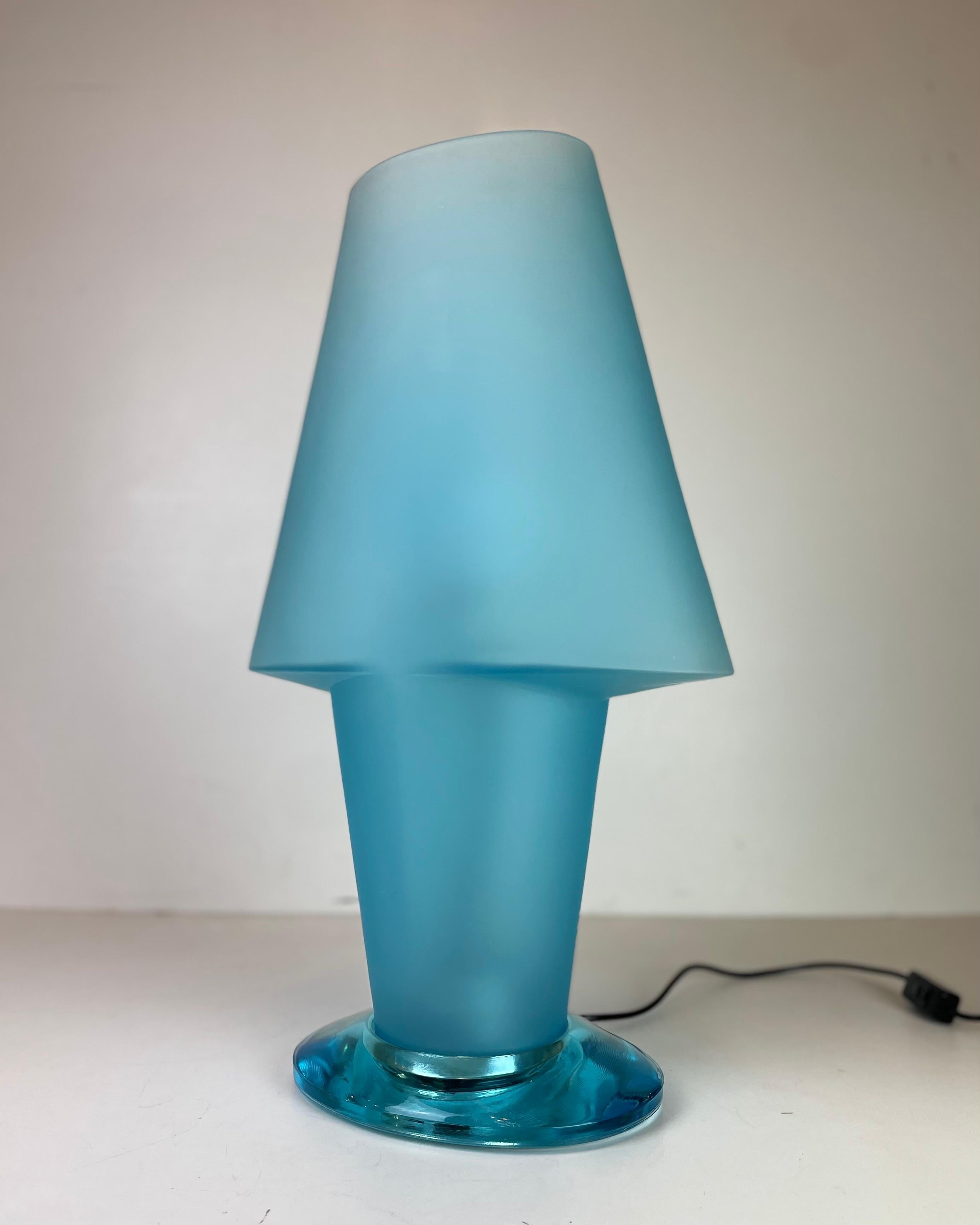 Lampe de table Murano attribuée à Mazzega, dans le style de D. A Style, années 1990 en vente 5