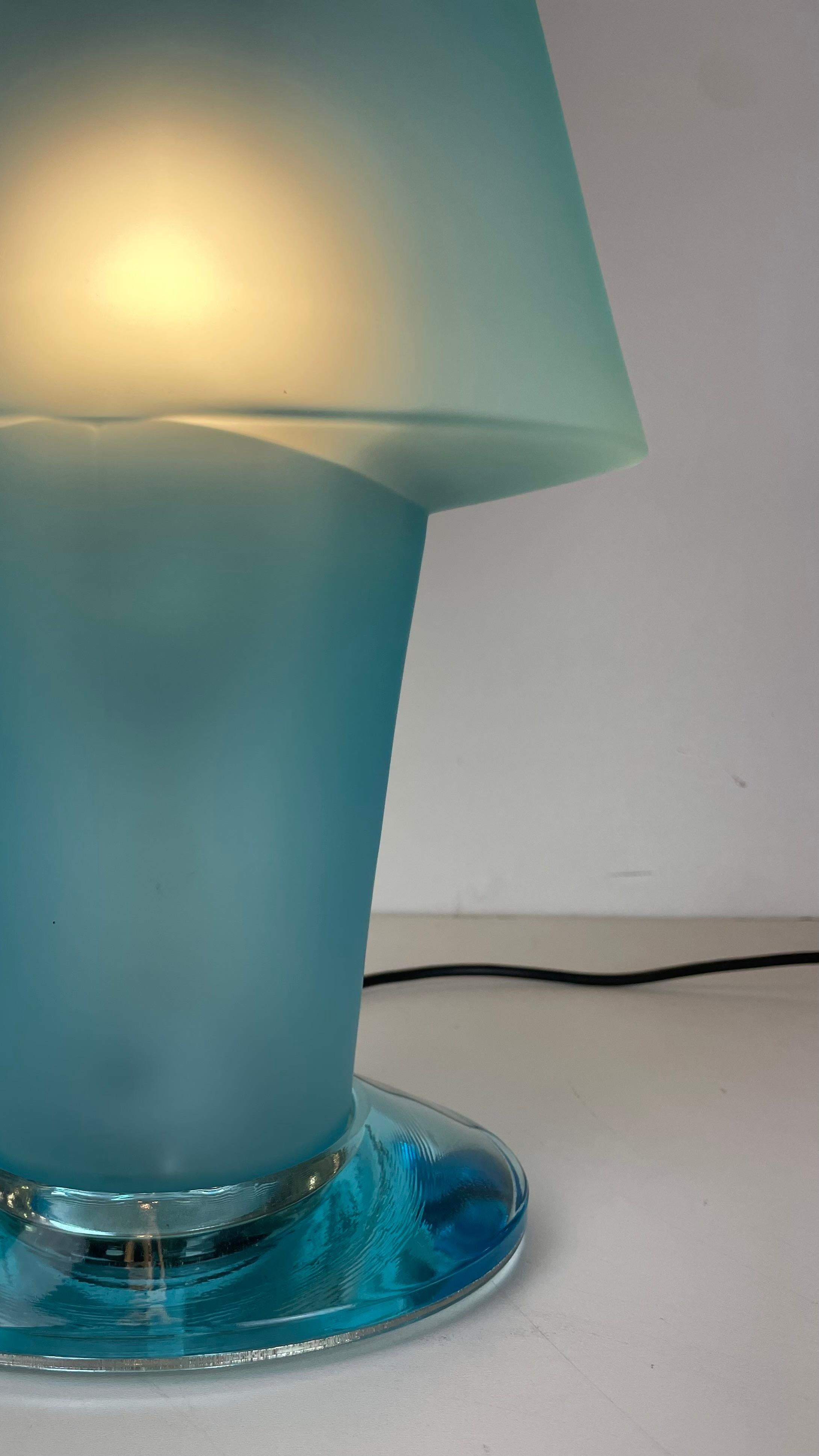 Lampe de table Murano attribuée à Mazzega, dans le style de D. A Style, années 1990 en vente 6