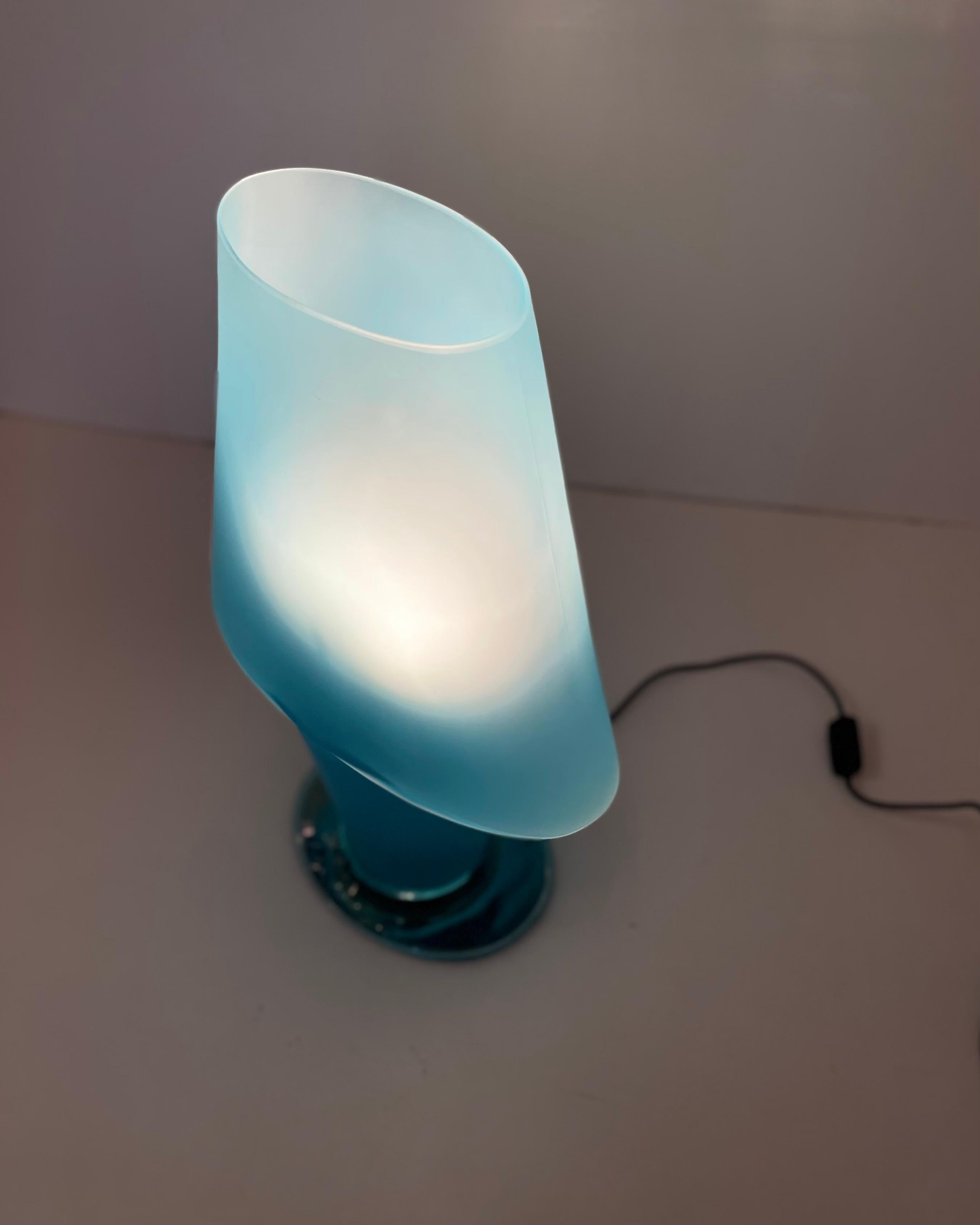 Lampe de table Murano attribuée à Mazzega, dans le style de D. A Style, années 1990 en vente 7