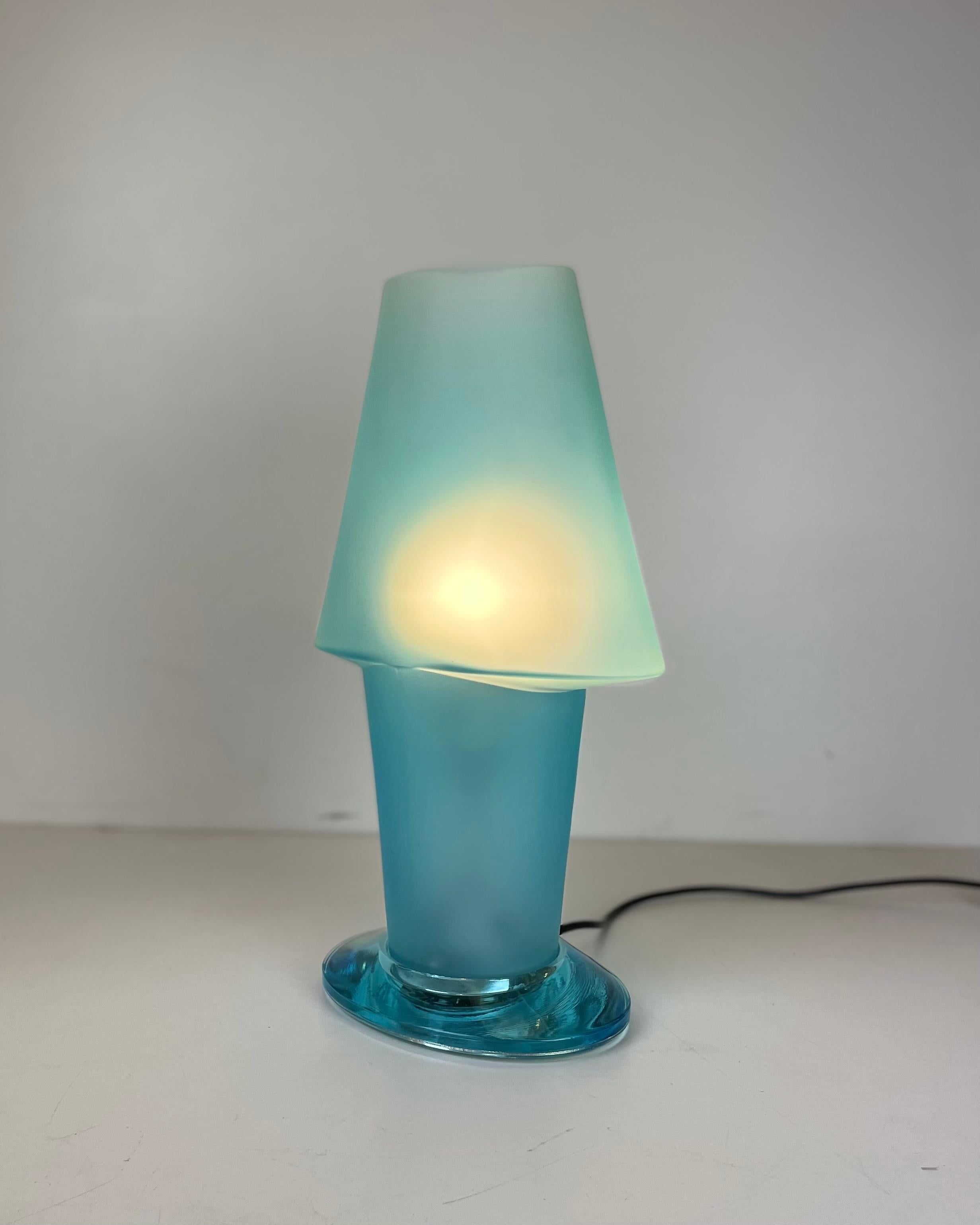 Lampe de table Murano attribuée à Mazzega, dans le style de D. A Style, années 1990 en vente 7