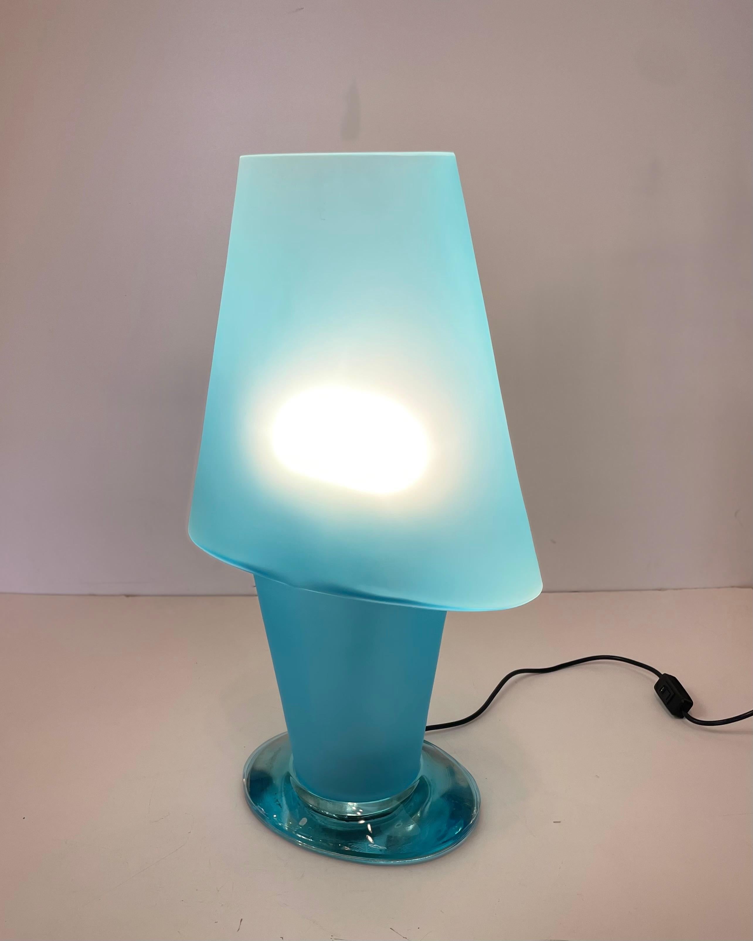 Lampe de table Murano attribuée à Mazzega, dans le style de D. A Style, années 1990 en vente 8