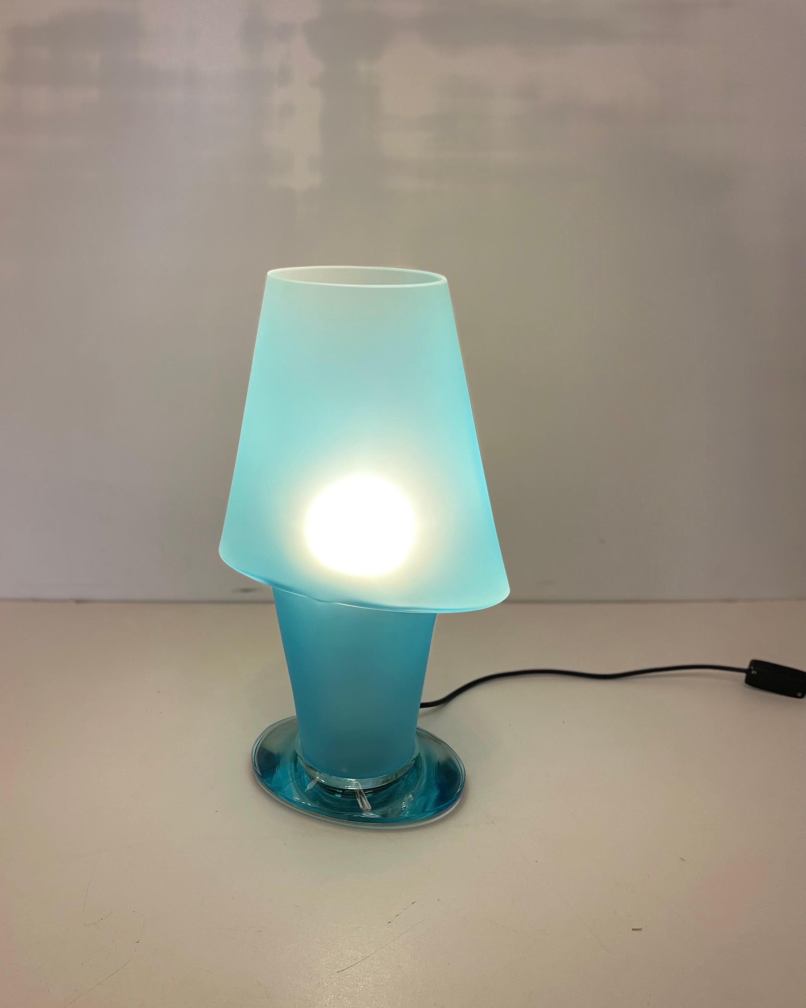 Lampe de table Murano attribuée à Mazzega, dans le style de D. A Style, années 1990 en vente 8