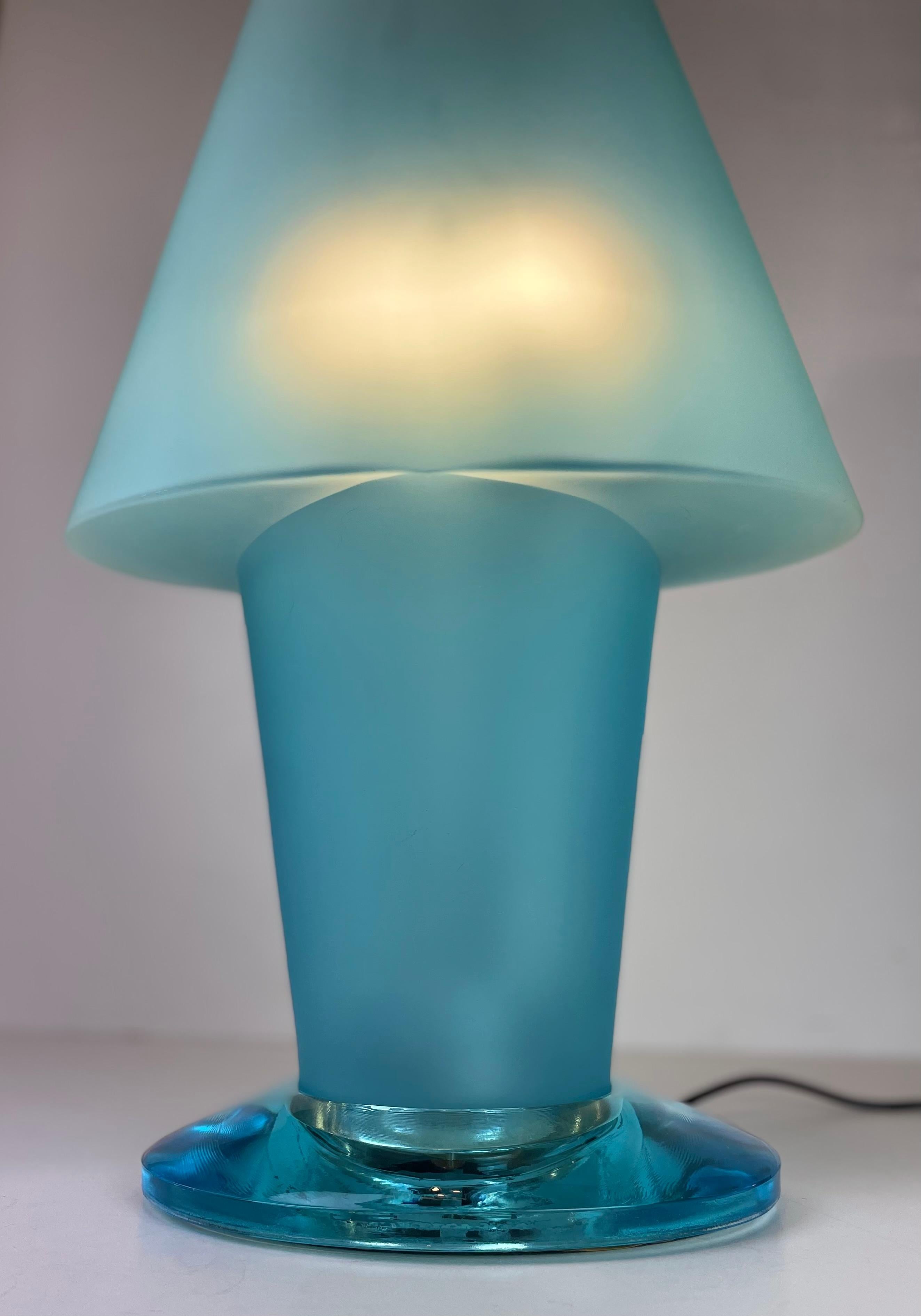 Lampe de table Murano attribuée à Mazzega, dans le style de D. A Style, années 1990 en vente 9