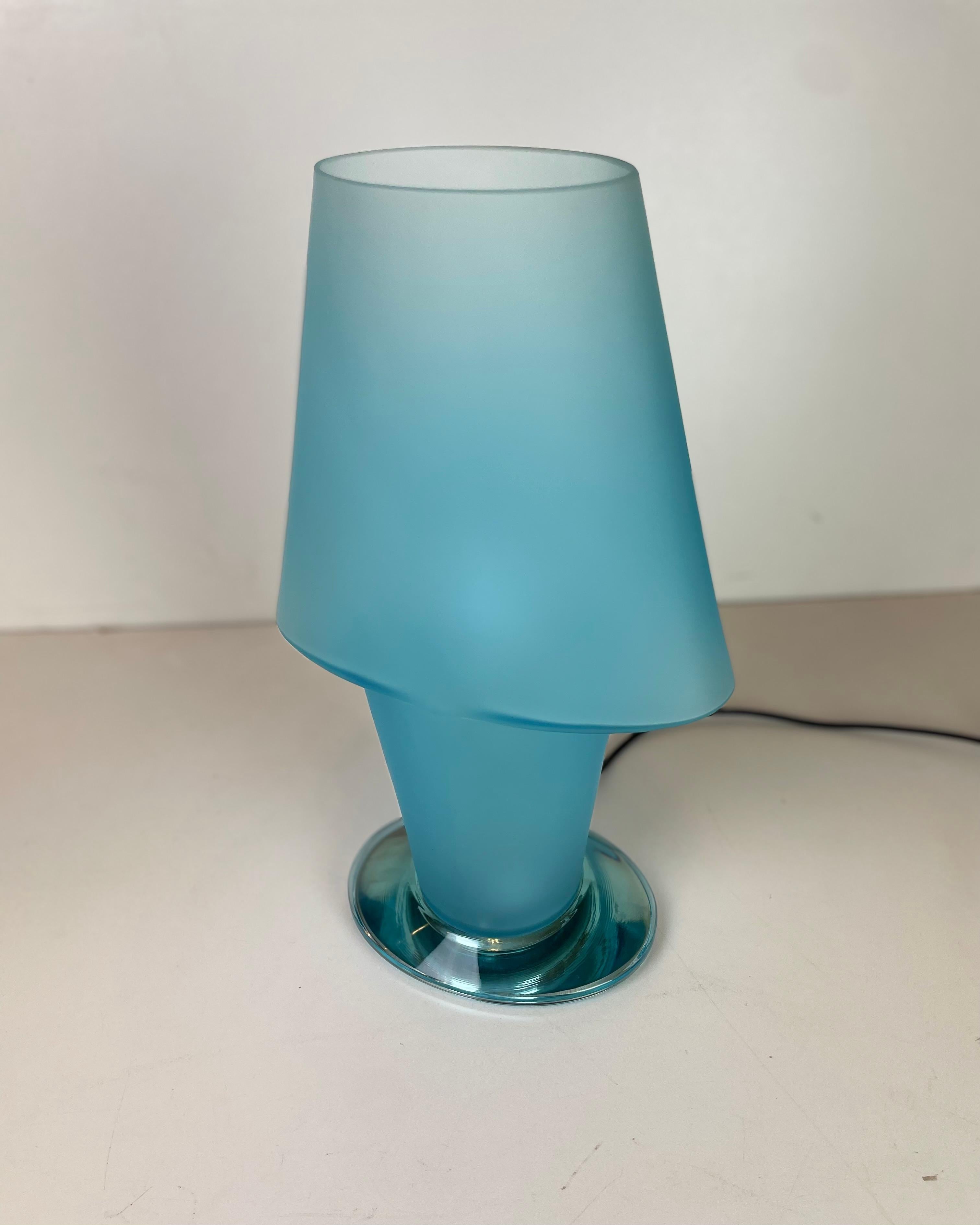 Lampe de table Murano attribuée à Mazzega, dans le style de D. A Style, années 1990 en vente 12