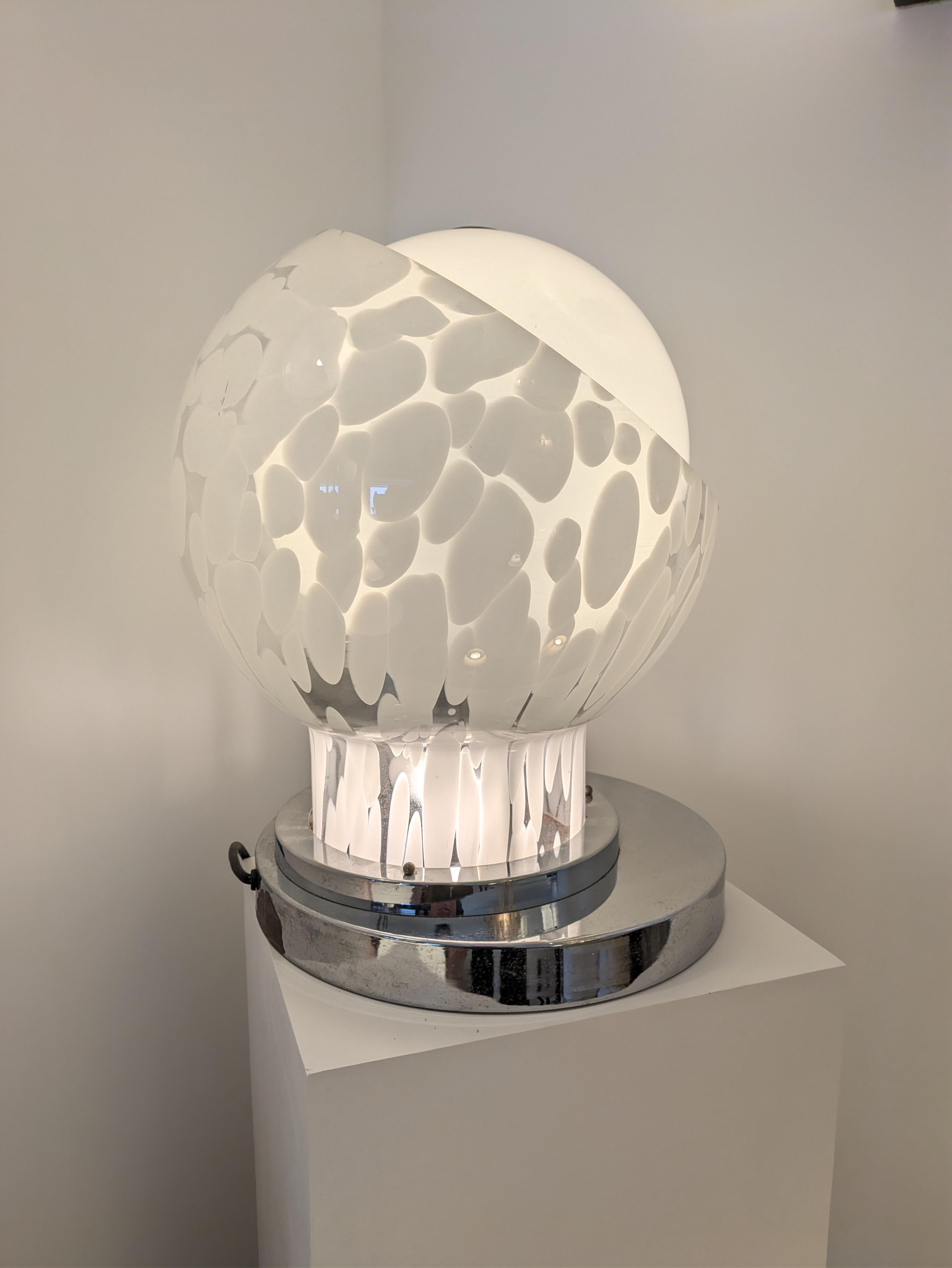 Murano table Lamp by Angelo Brotto for Esperia, circa 1970 In Good Condition For Sale In Saint-Ouen-sur-Seine, FR