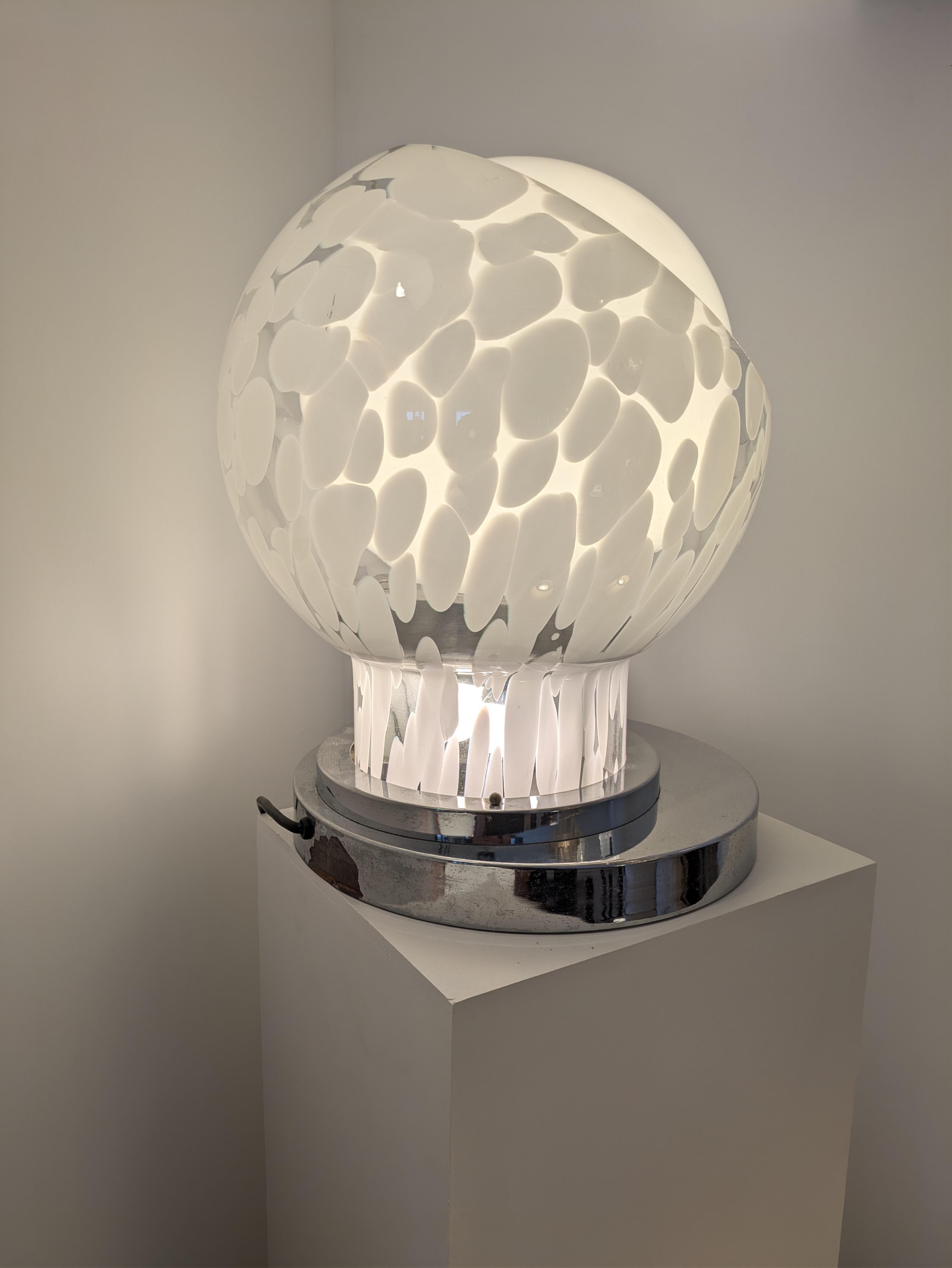 Mid-20th Century Murano table Lamp by Angelo Brotto for Esperia, circa 1970 For Sale