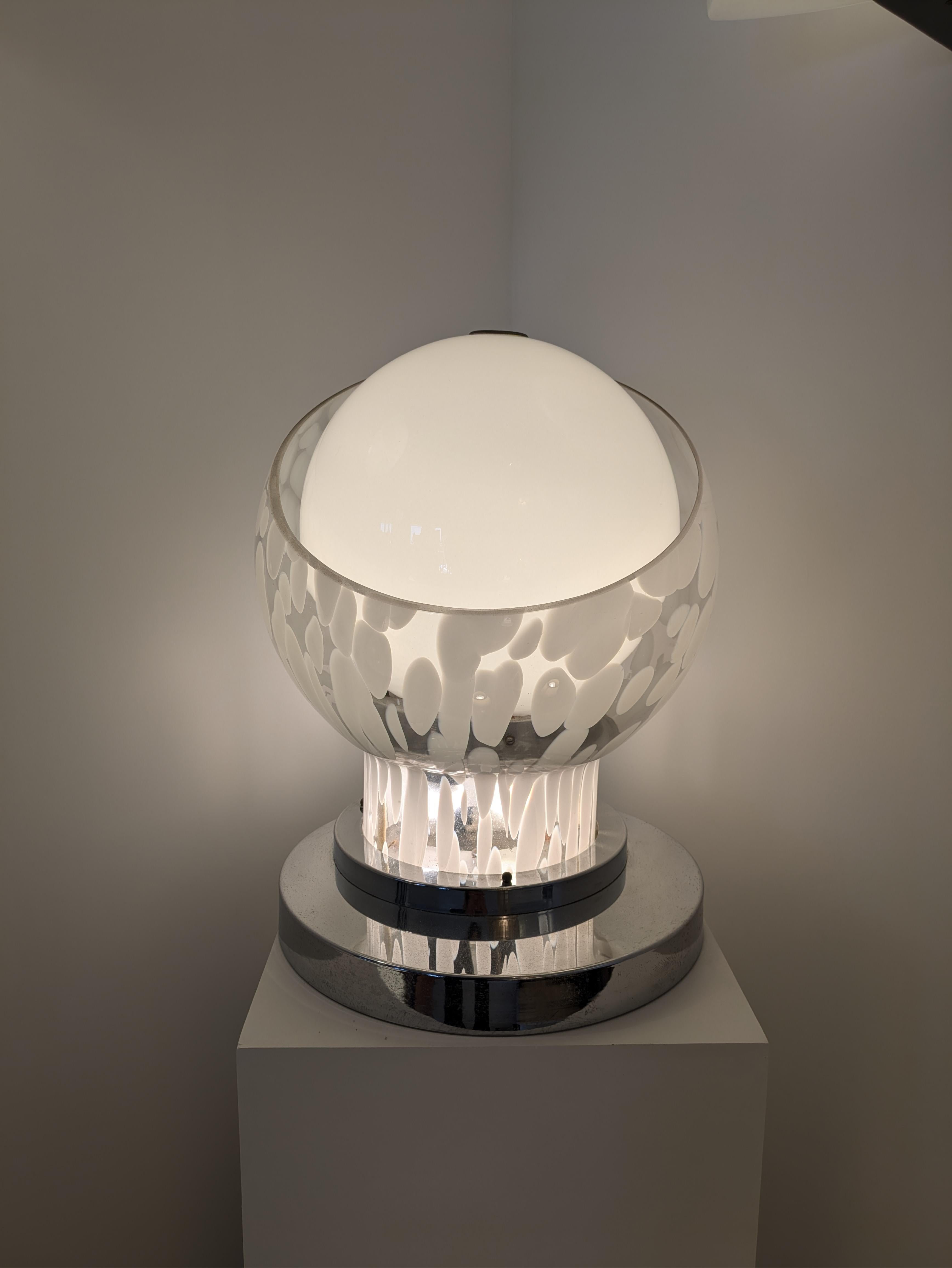 Murano table Lamp by Angelo Brotto for Esperia, circa 1970 For Sale 1