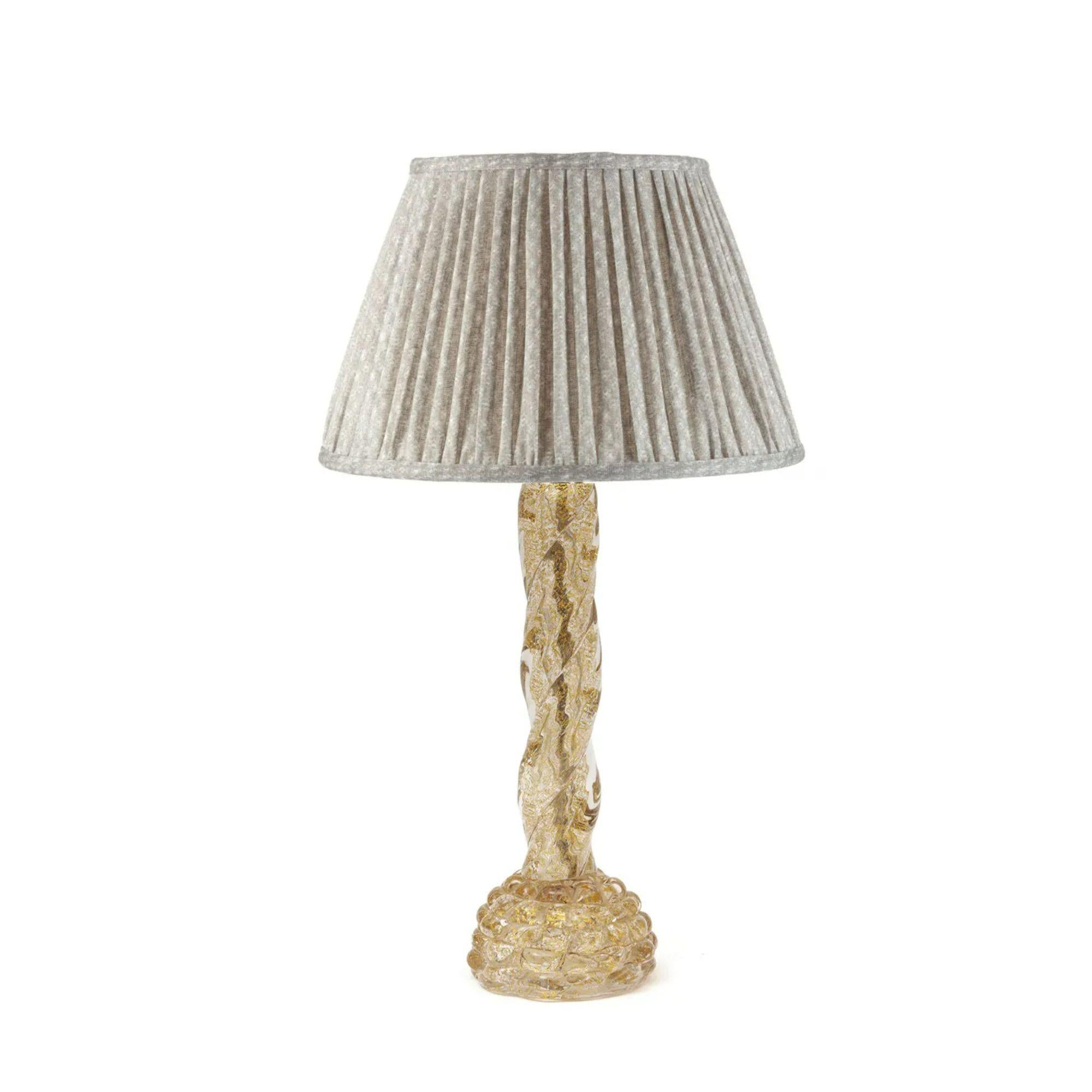 20th Century Murano Table Lamp by Ercole Barovier for Barovier E Toso, circa 1940 For Sale