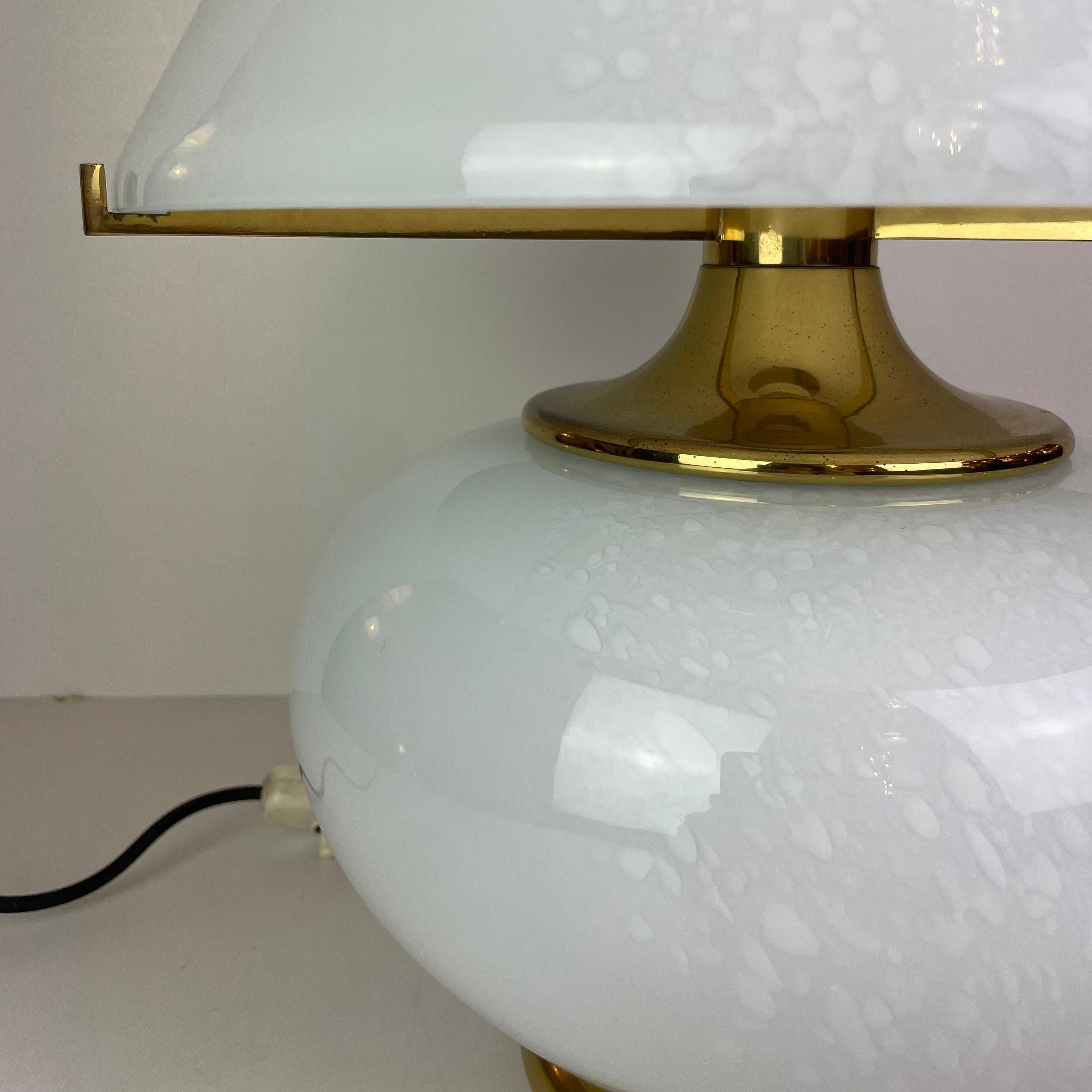 Italian Murano Table Lamp by F. Fabbian, 1970s For Sale