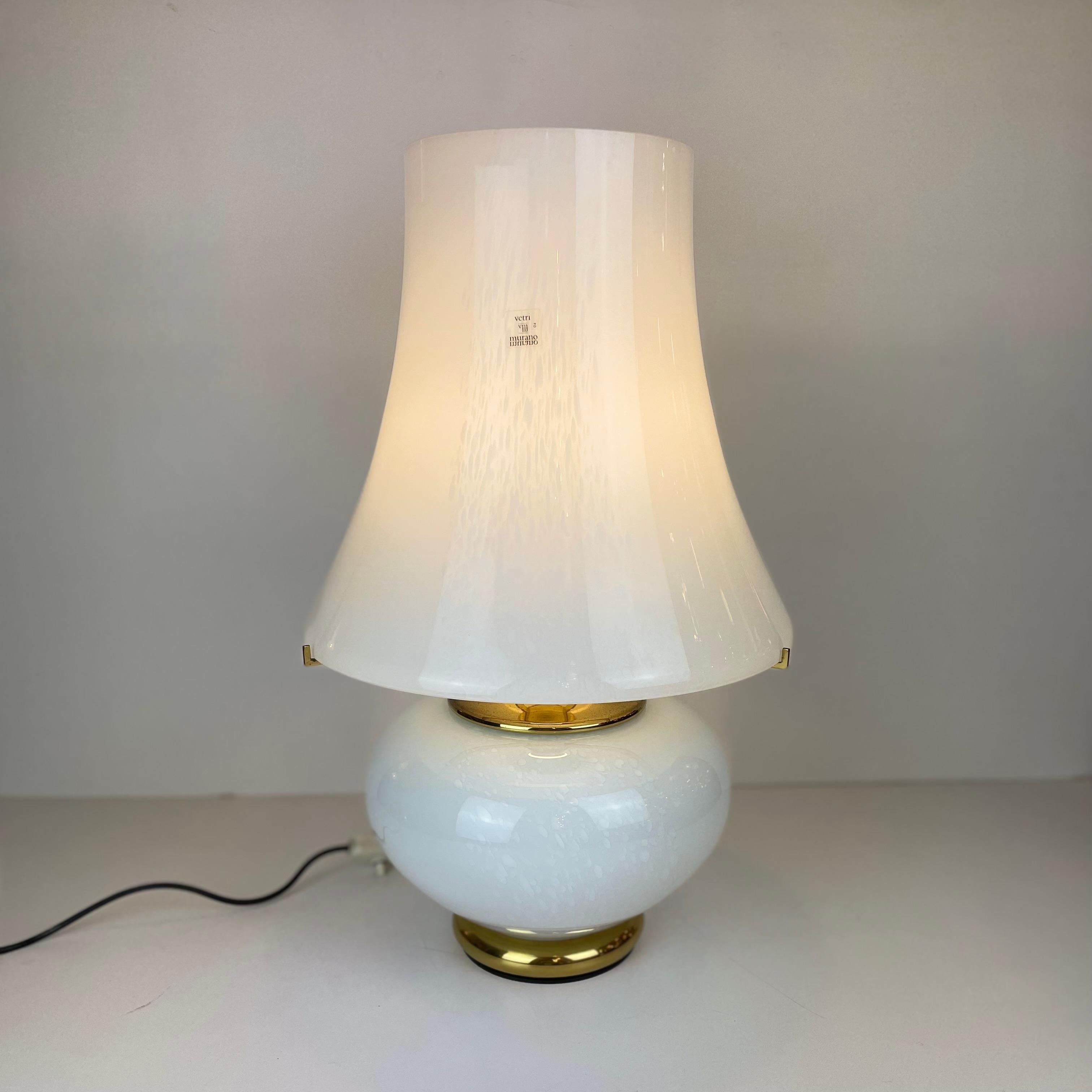 Murano Table Lamp by F. Fabbian, 1970s In Good Condition For Sale In Brussel, BE