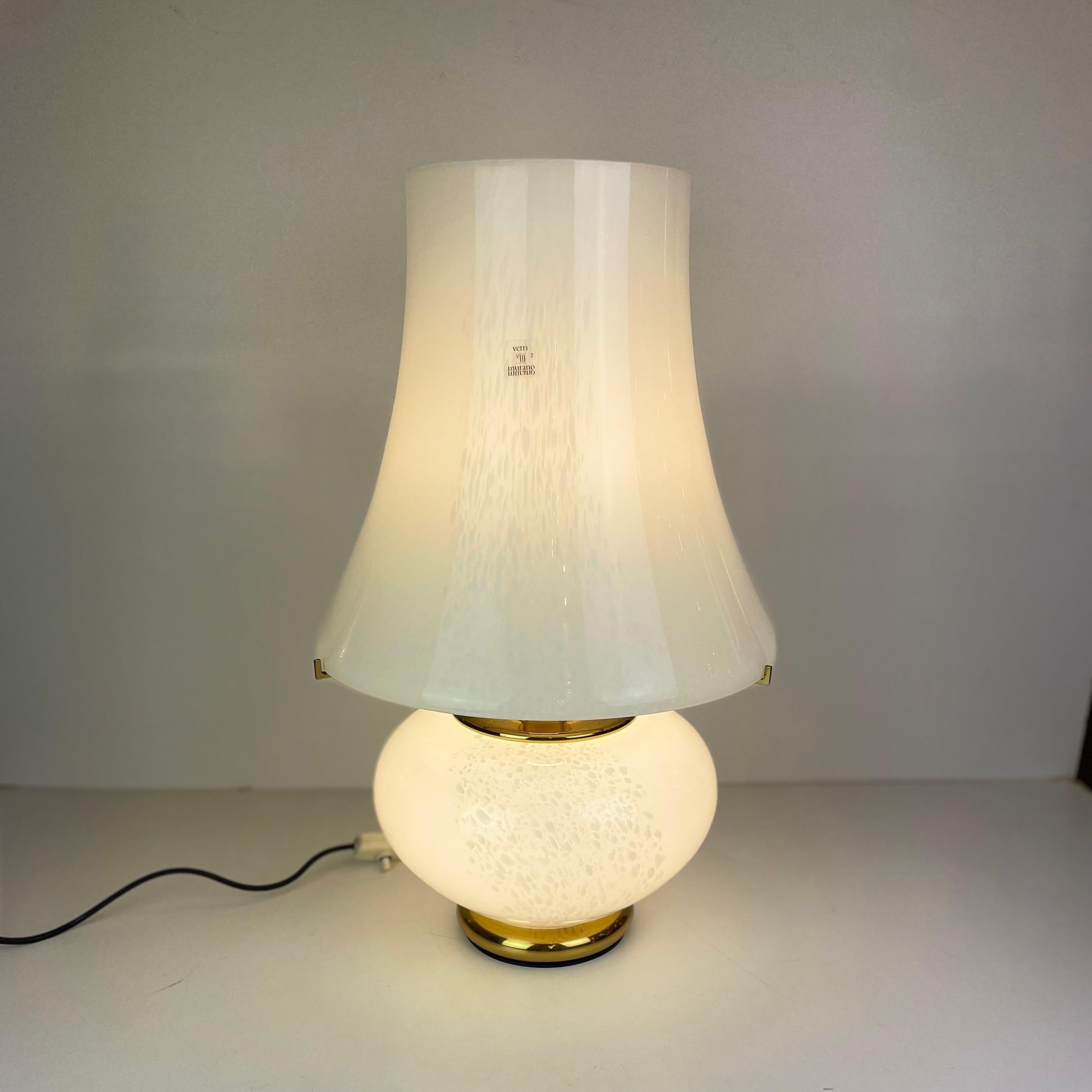 Metal Murano Table Lamp by F. Fabbian, 1970s For Sale