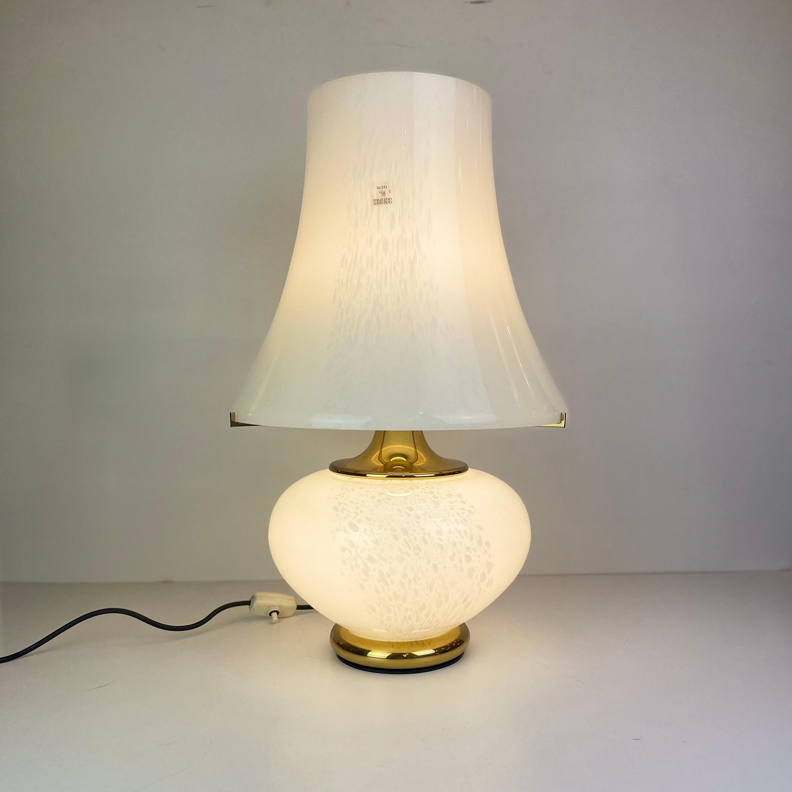 Murano Table Lamp by F. Fabbian, 1970s For Sale 1
