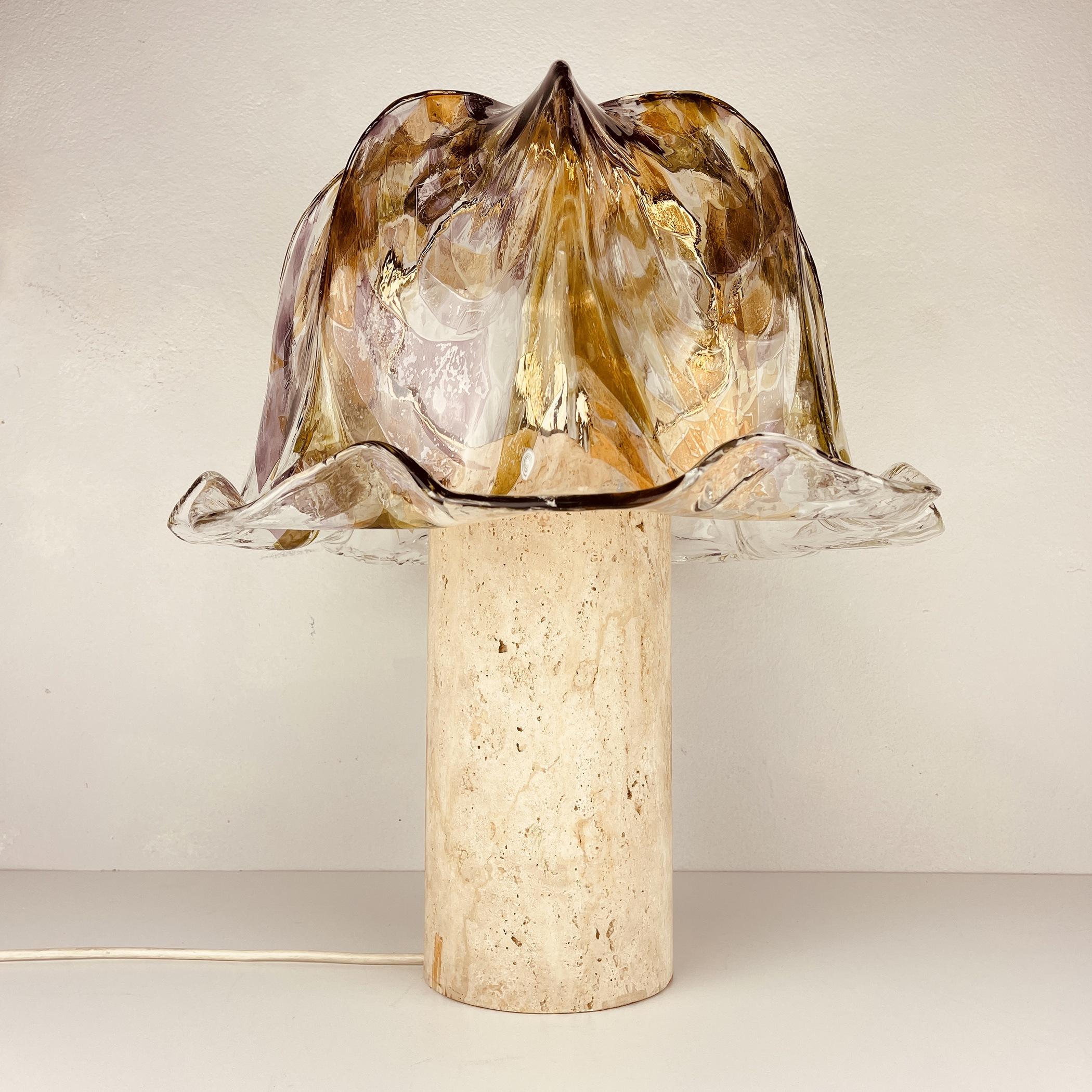 Murano Glass Murano Table Lamp by La Murrina Italy 1980s