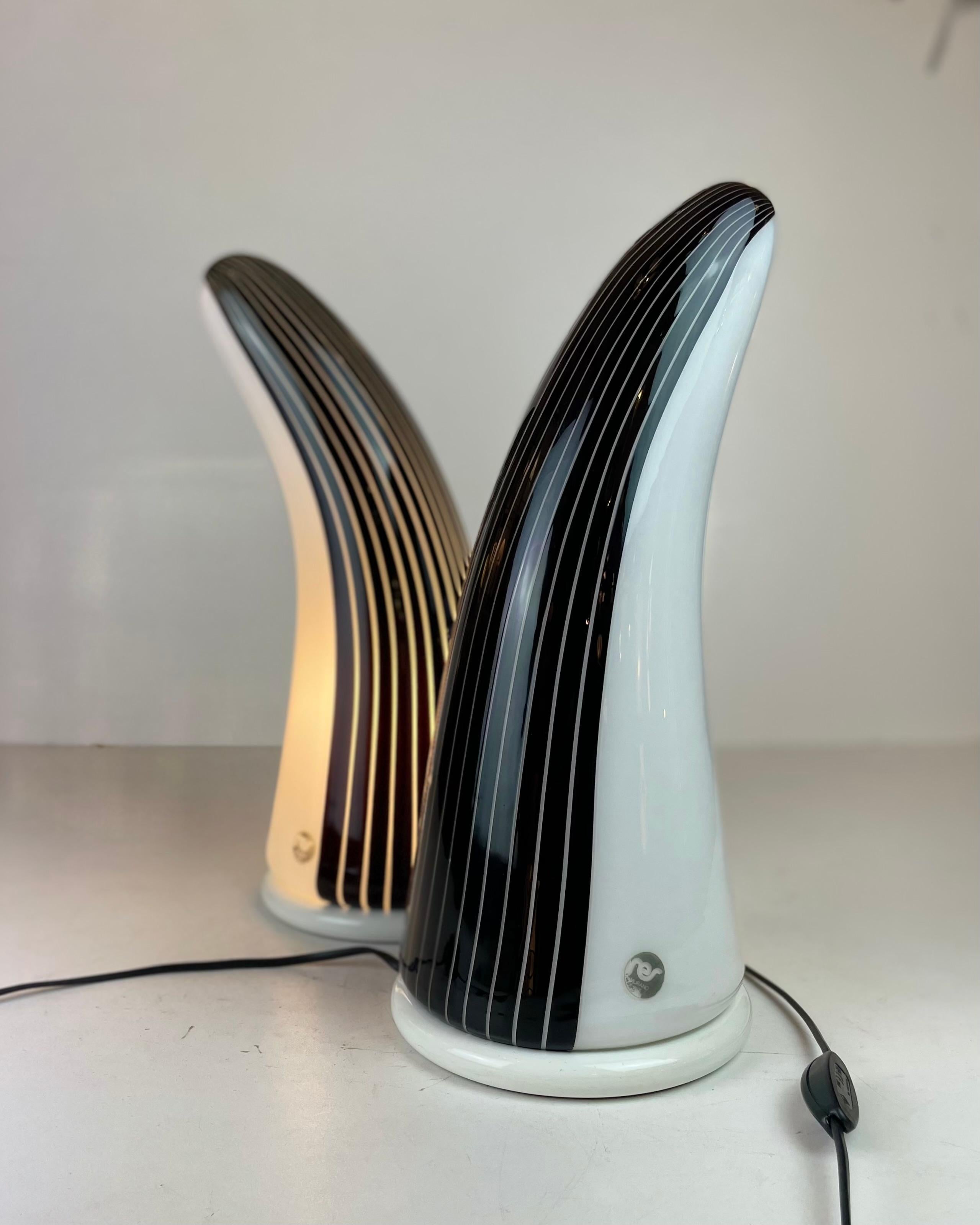 Lámpara de mesa Murano by Res, Años 80 en venta 11