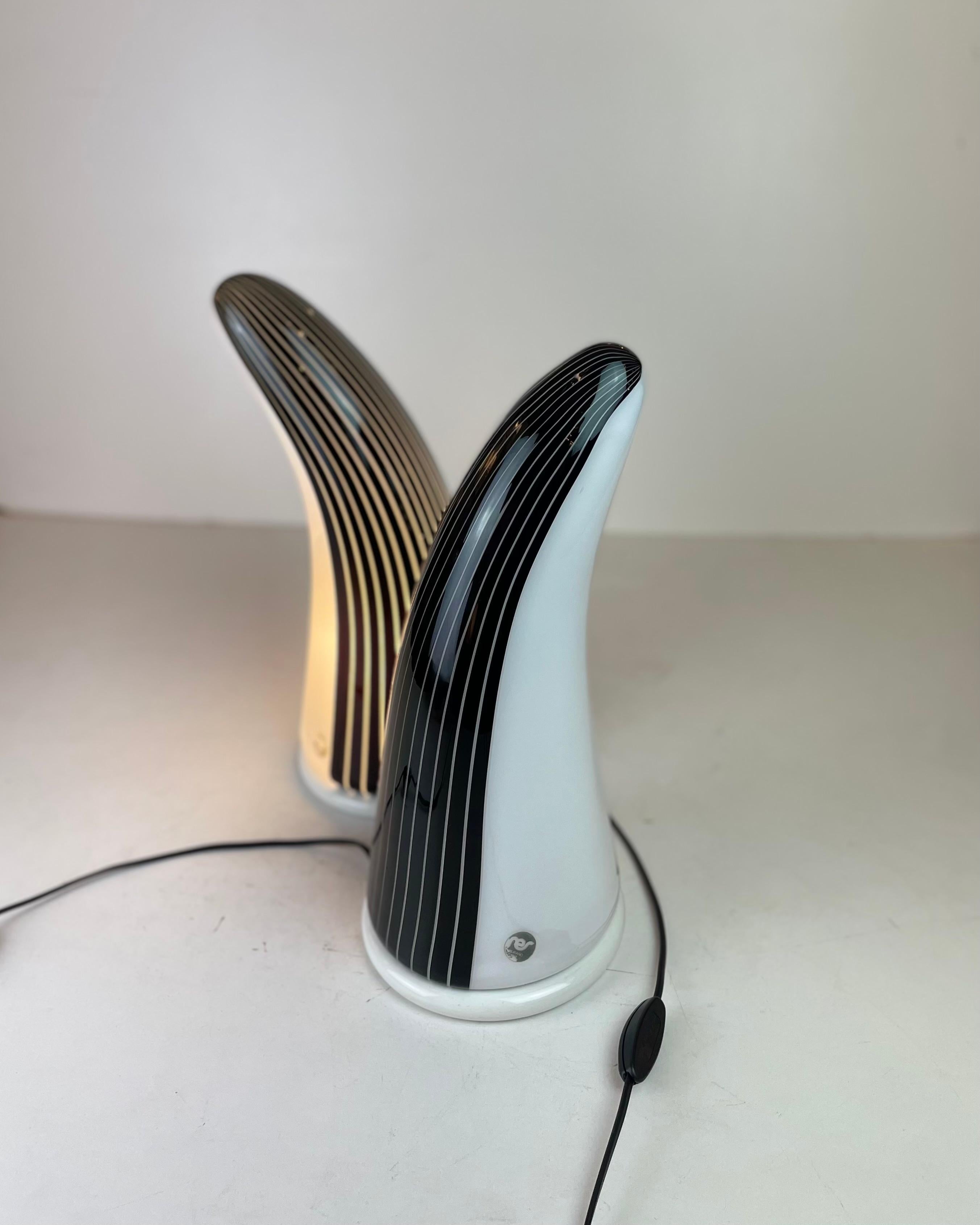 Lámpara de mesa Murano by Res, Años 80 en venta 12