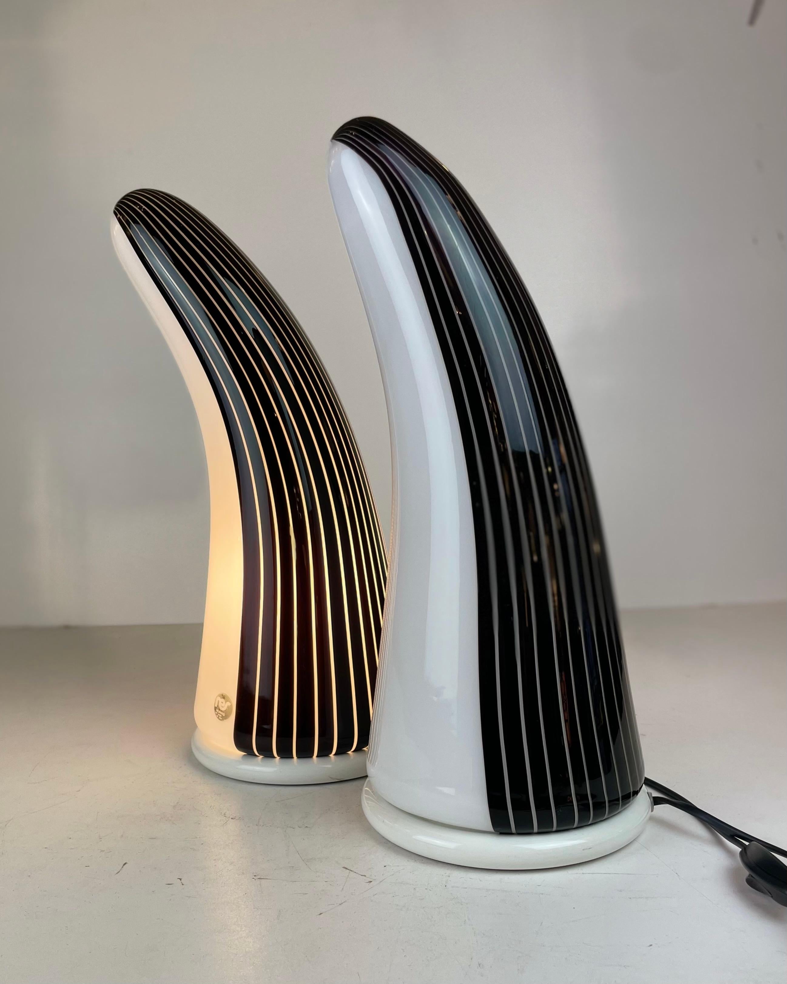 Lámpara de mesa Murano by Res, Años 80 en venta 13