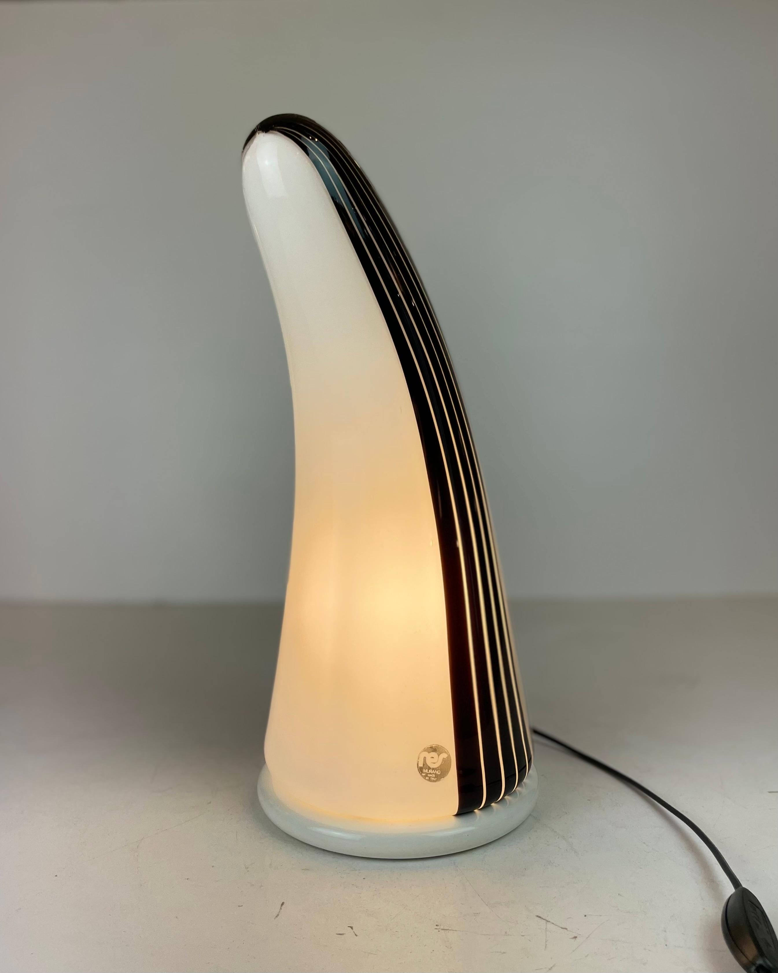Lámpara de mesa Murano by Res, Años 80 en venta 2