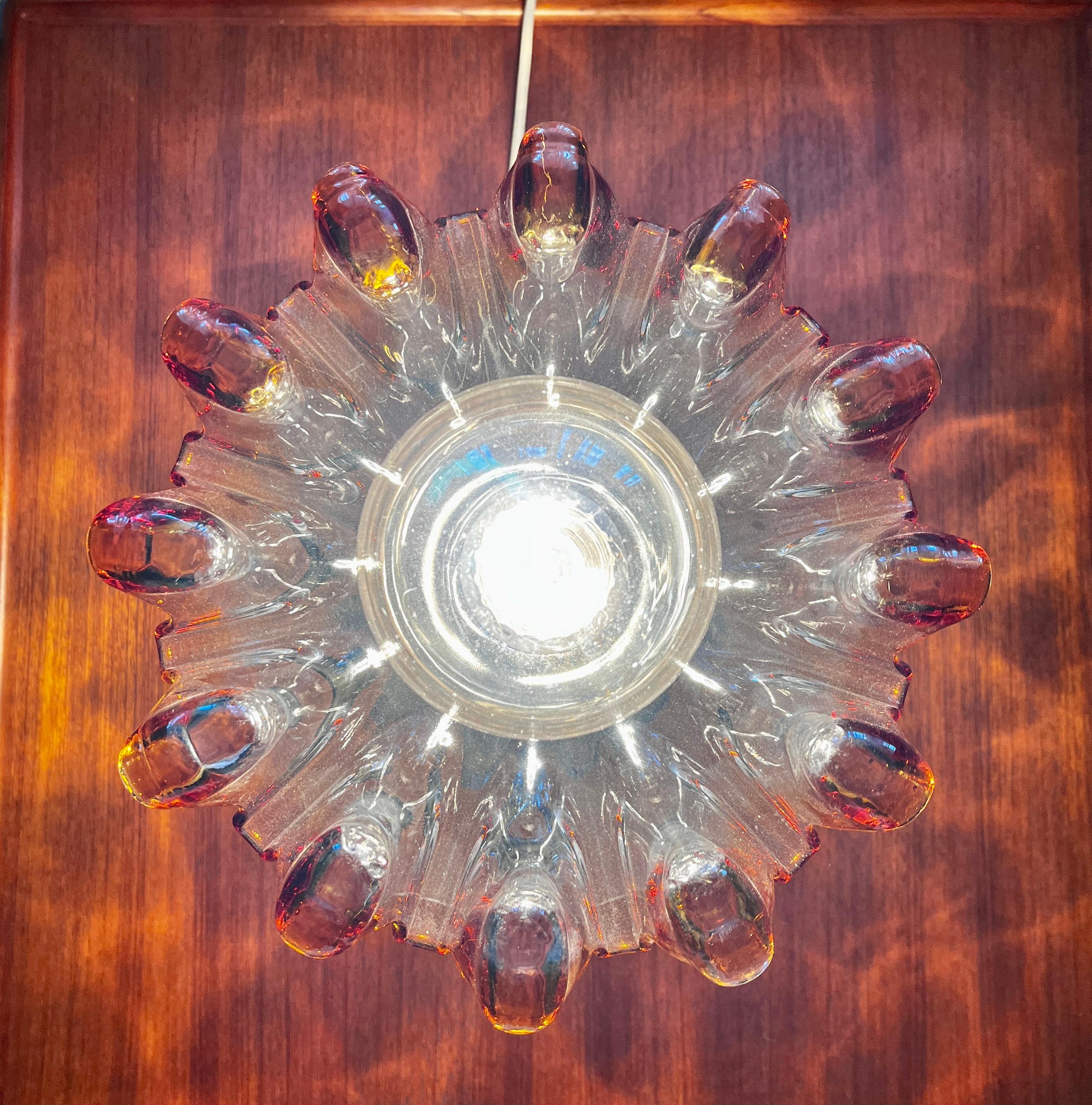 Murano table lamp for Mazzega For Sale 3