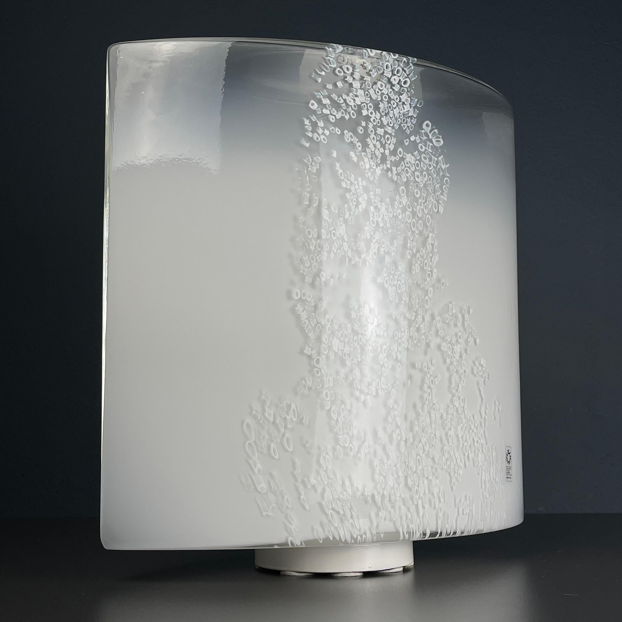 Murano table lamp Idra by Rosanna Toso for Leucos, Italy 1980s For Sale 1