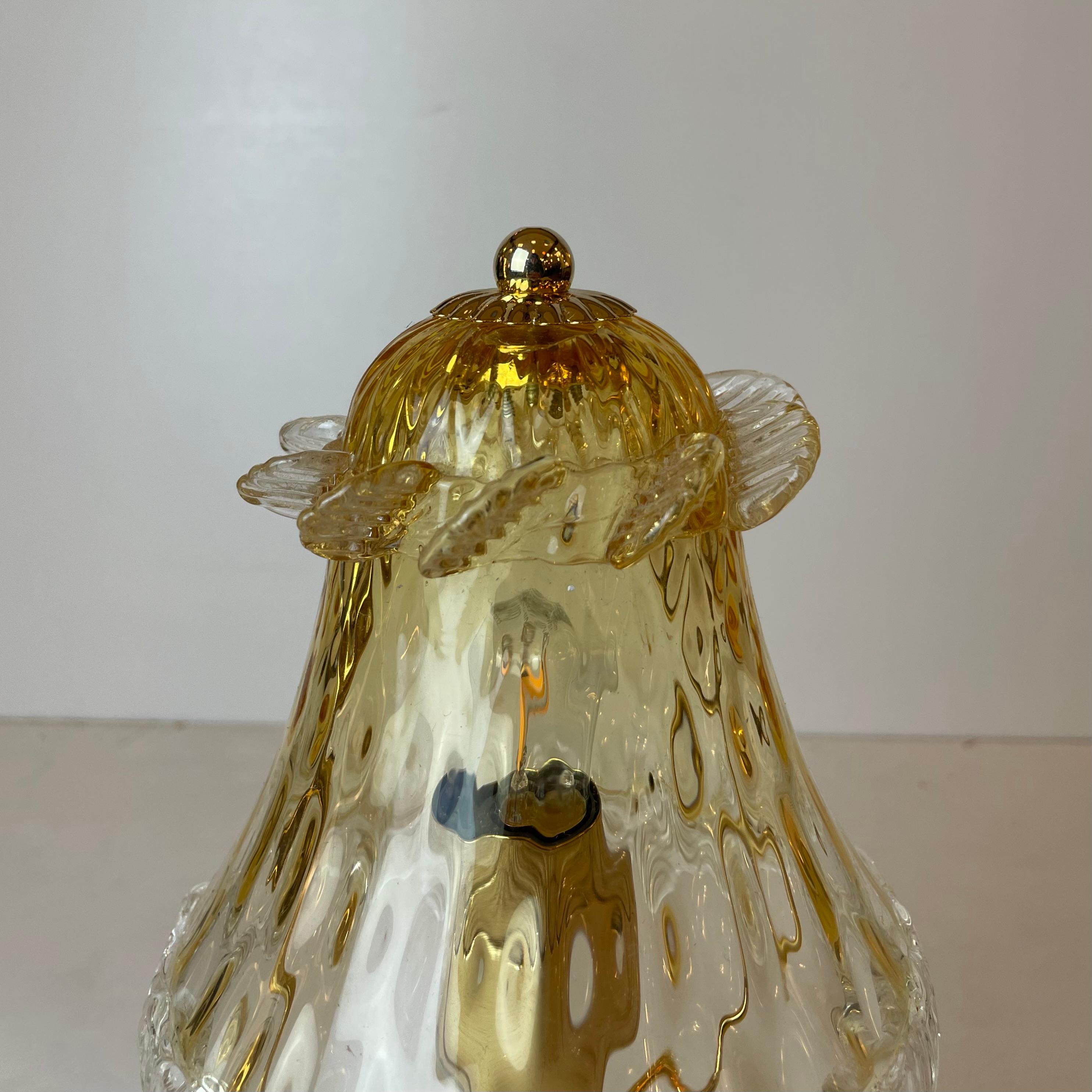 Murano Table Lamp in the style of Barovier & Toso, 1980s For Sale 5