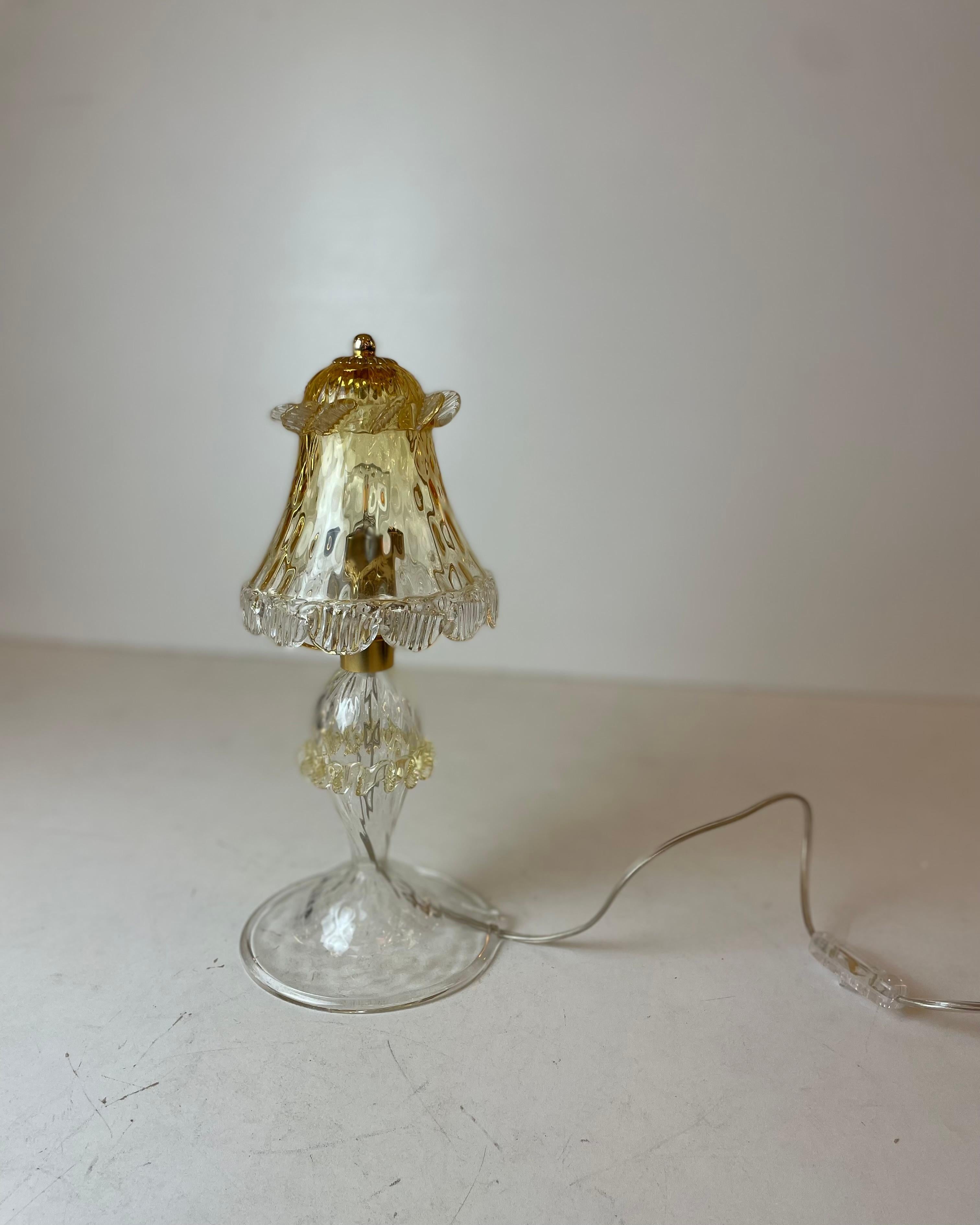 Murano Table Lamp in the style of Barovier & Toso, 1980s For Sale 7