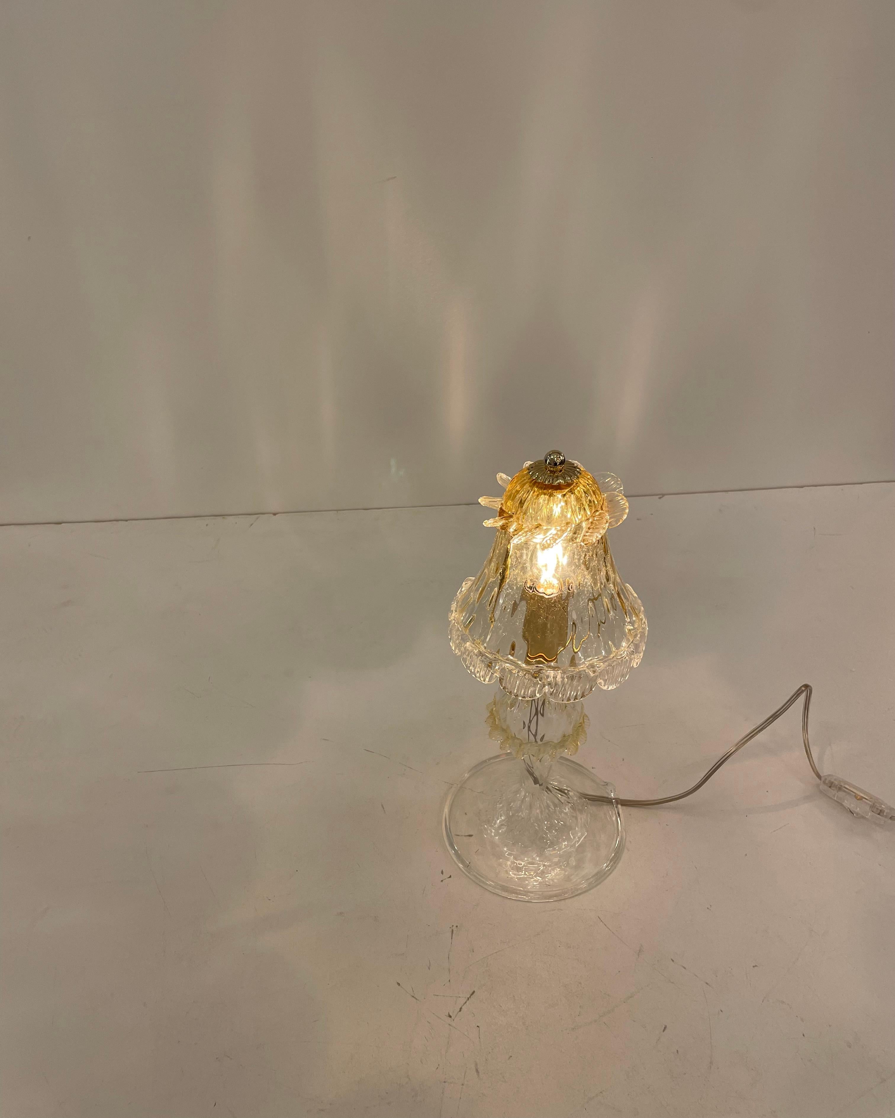 Murano Table Lamp in the style of Barovier & Toso, 1980s For Sale 10