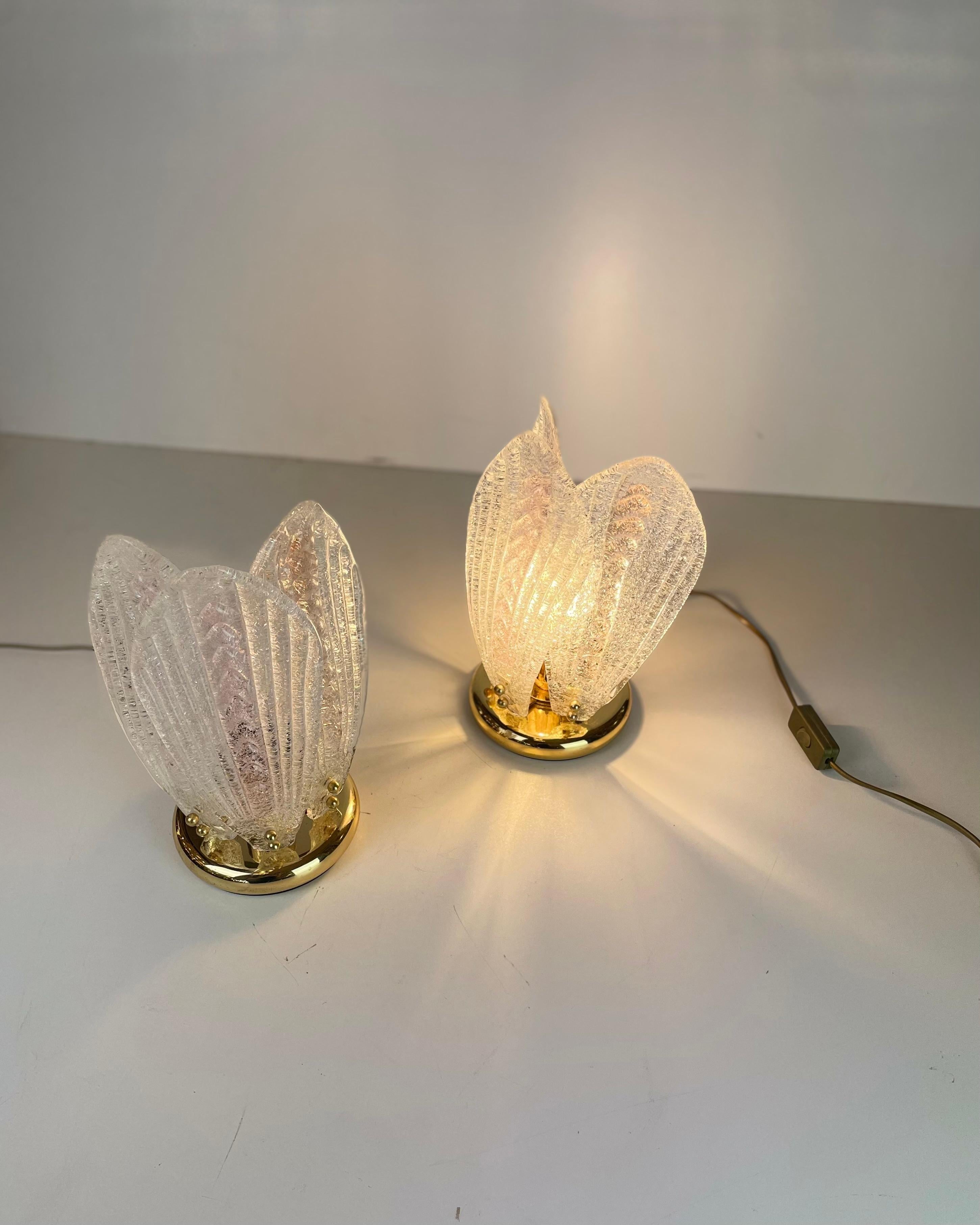 Lampe de table Murano dans le style de Novaresi, années 1980 en vente 3