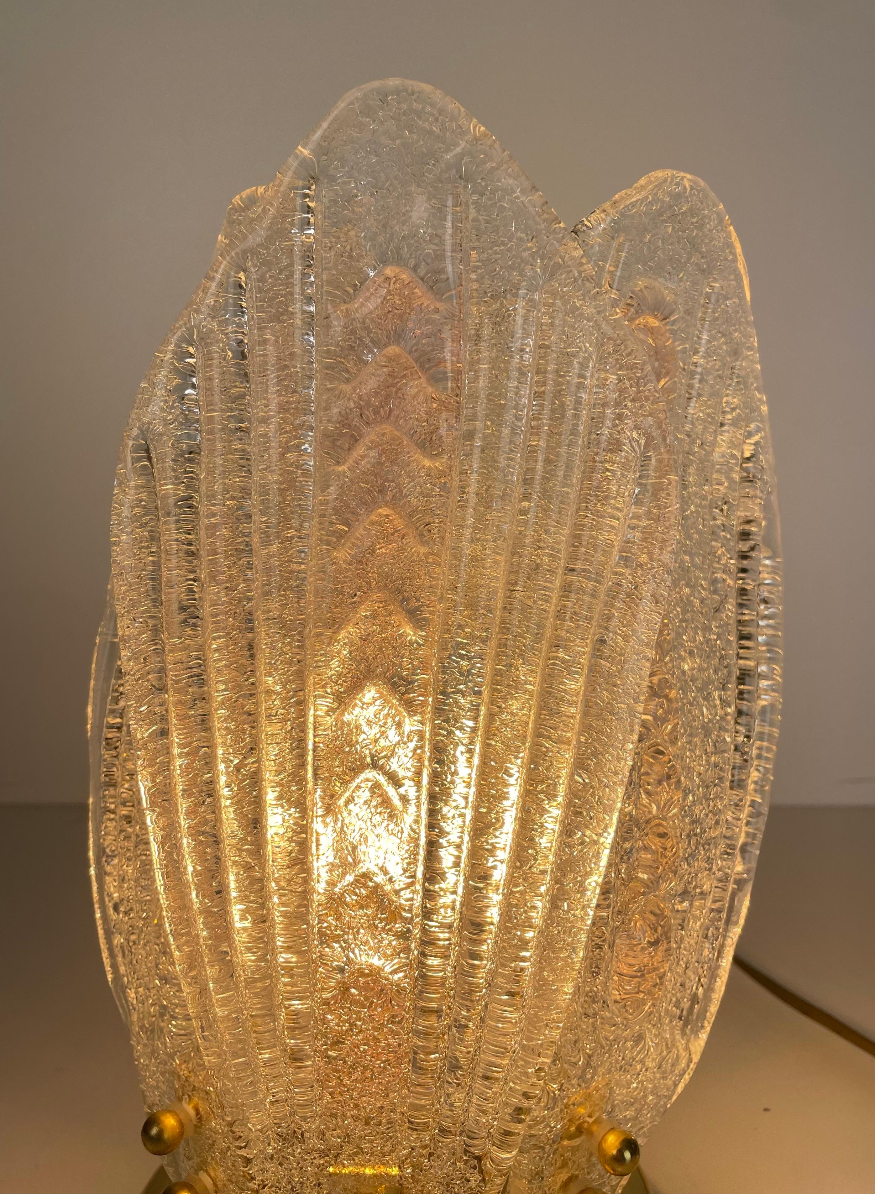 italien Lampe de table Murano dans le style de Novaresi, années 1980 en vente