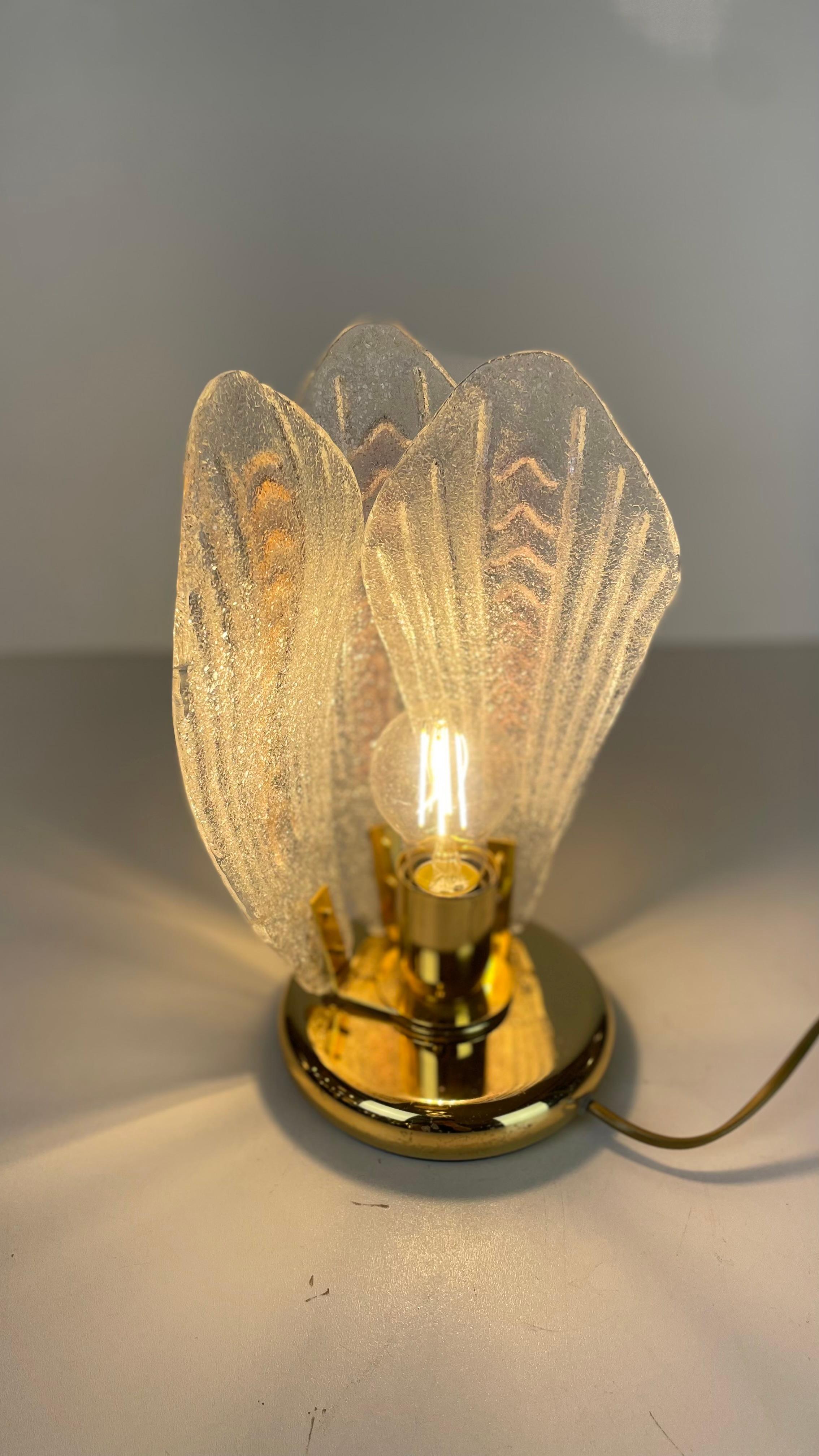 Lampe de table Murano dans le style de Novaresi, années 1980 Bon état - En vente à Brussel, BE