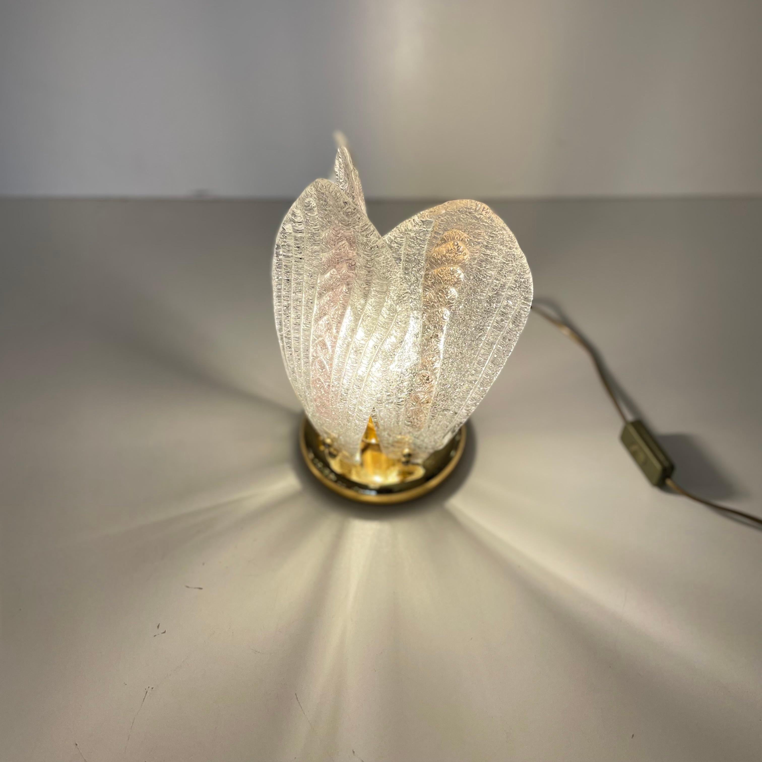 Fin du 20e siècle Lampe de table Murano dans le style de Novaresi, années 1980 en vente