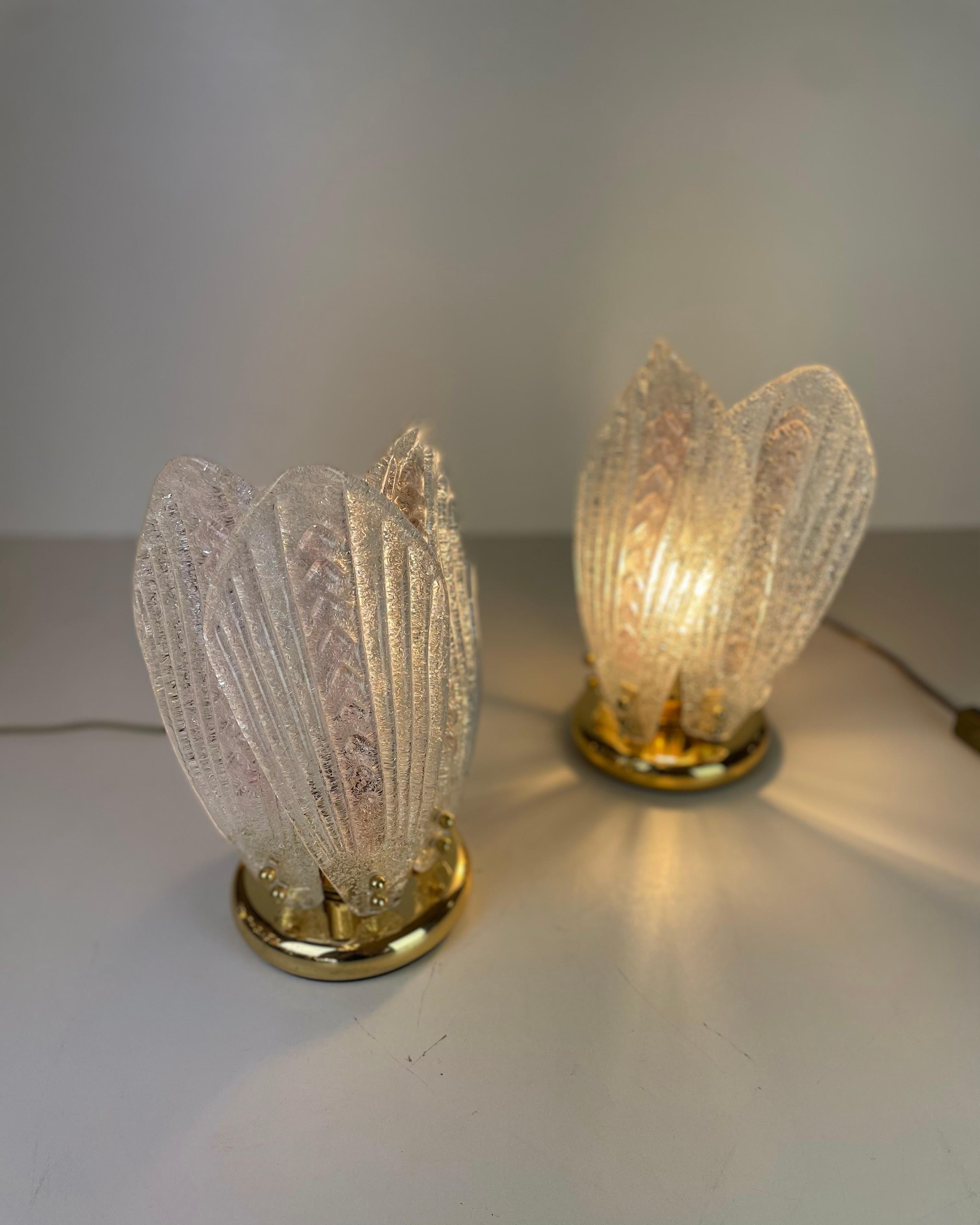 Lampe de table Murano dans le style de Novaresi, années 1980 en vente 2