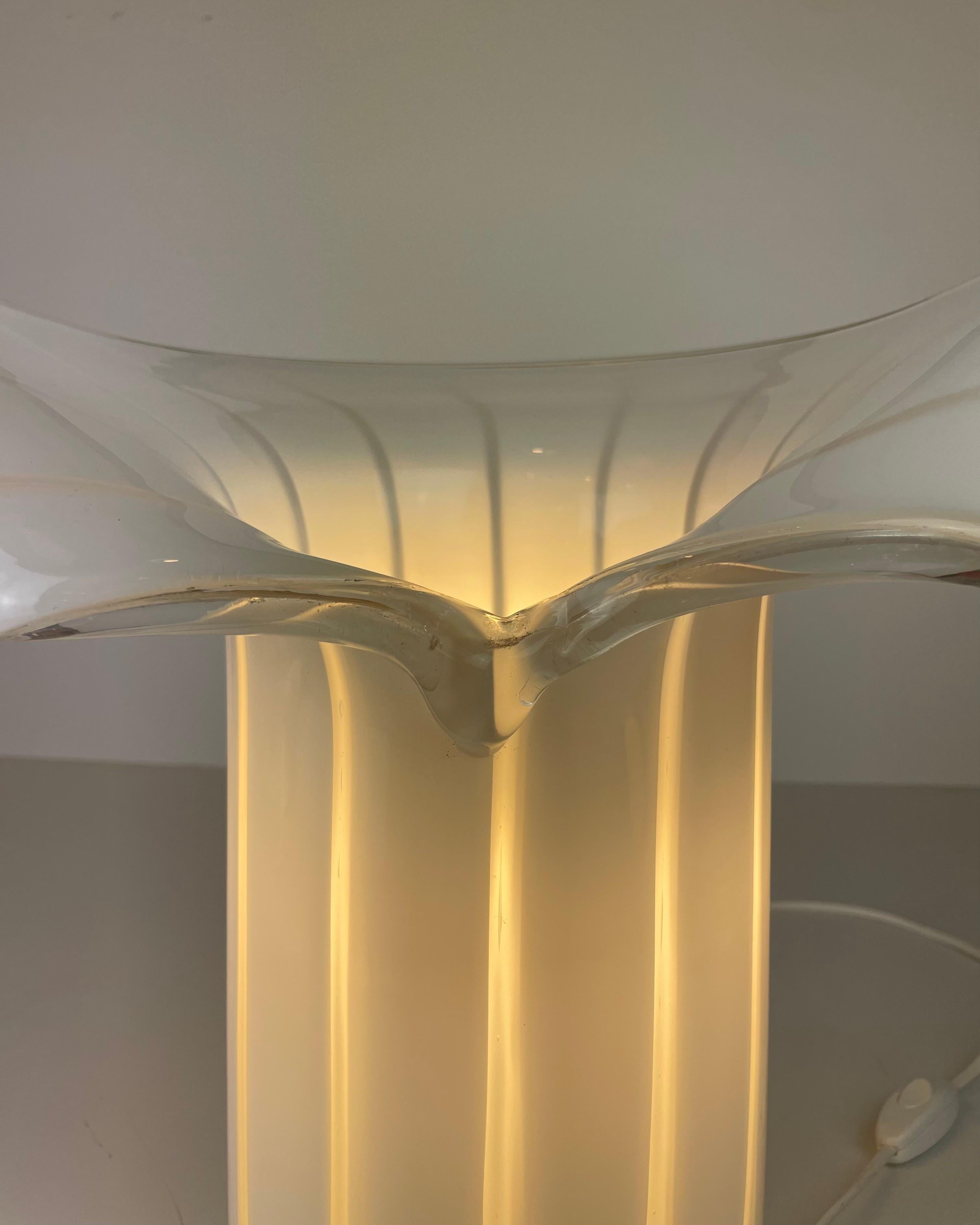 Murano Table Lamp in the style of Vistosi, 1970s For Sale 4