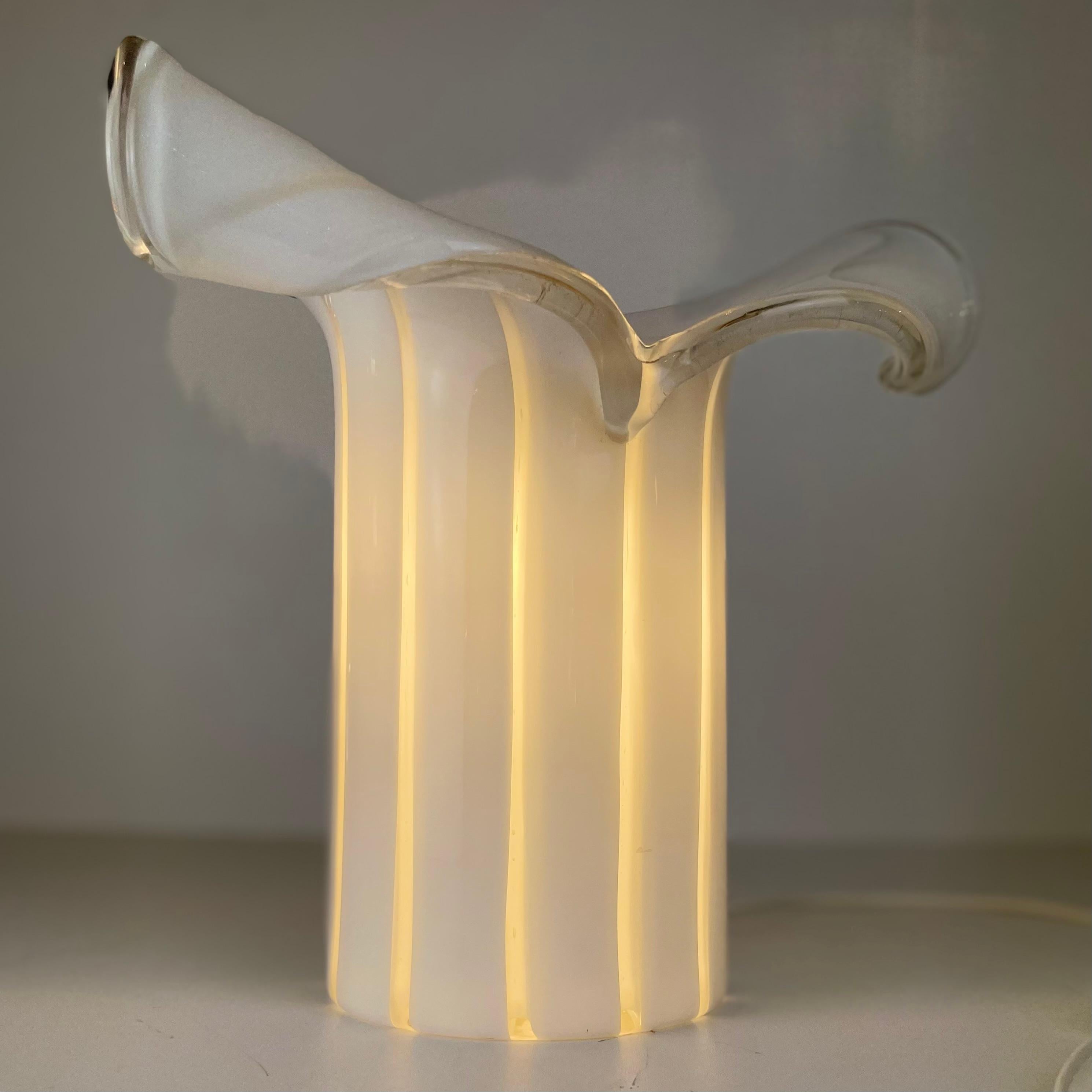 Murano Table Lamp in the style of Vistosi, 1970s For Sale 6