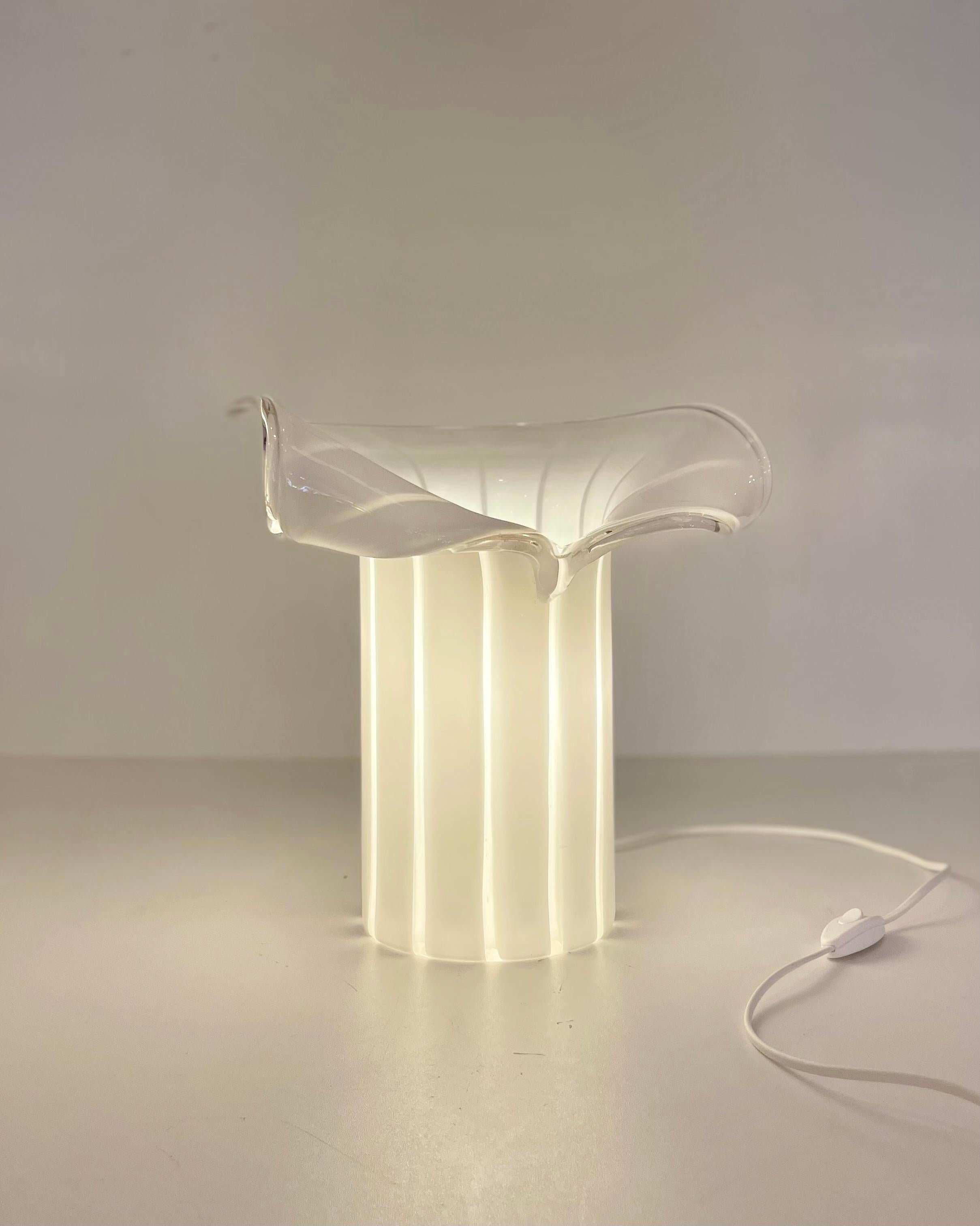 Murano Table Lamp in the style of Vistosi, 1970s For Sale 10