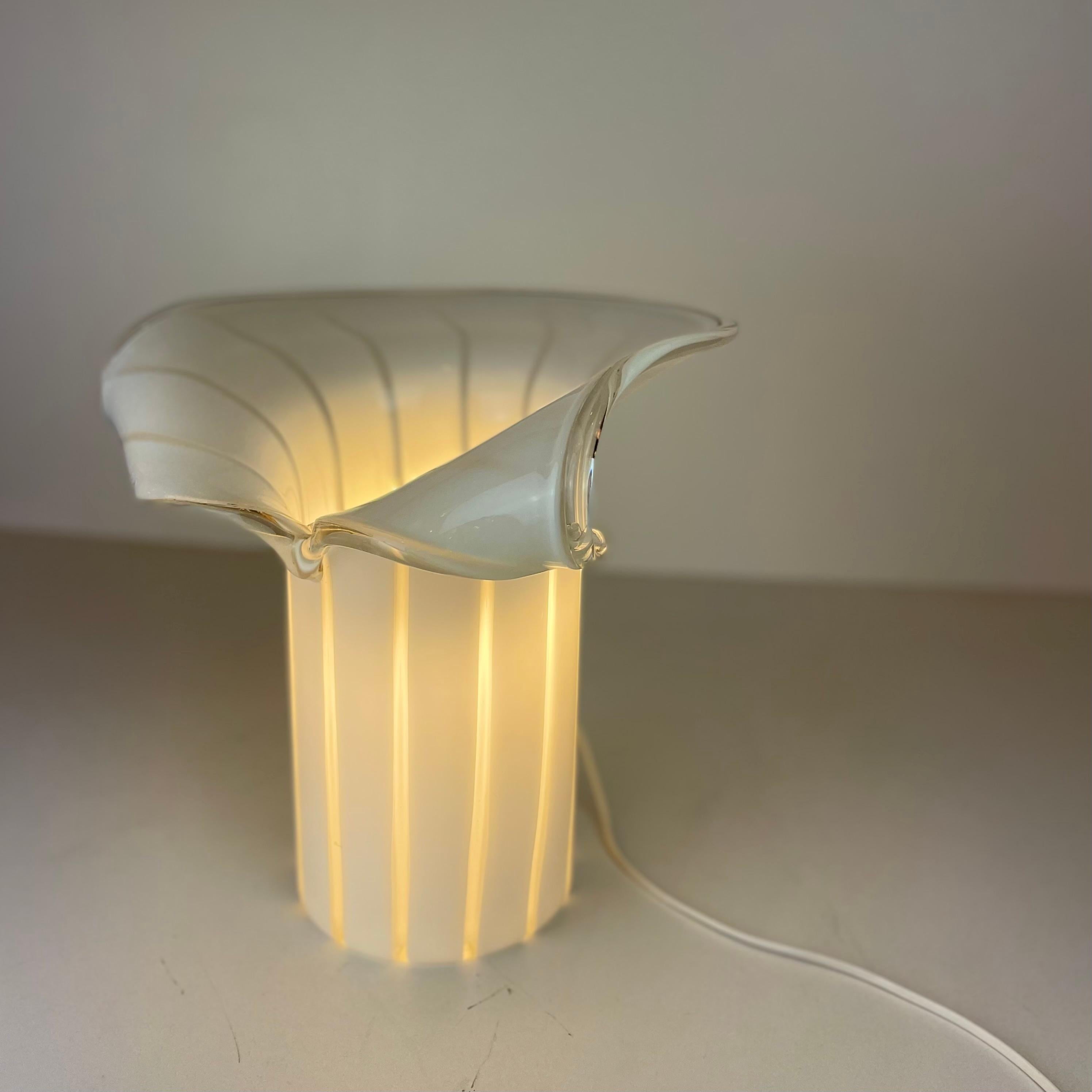 Mid-Century Modern Murano Table Lamp in the style of Vistosi, 1970s For Sale